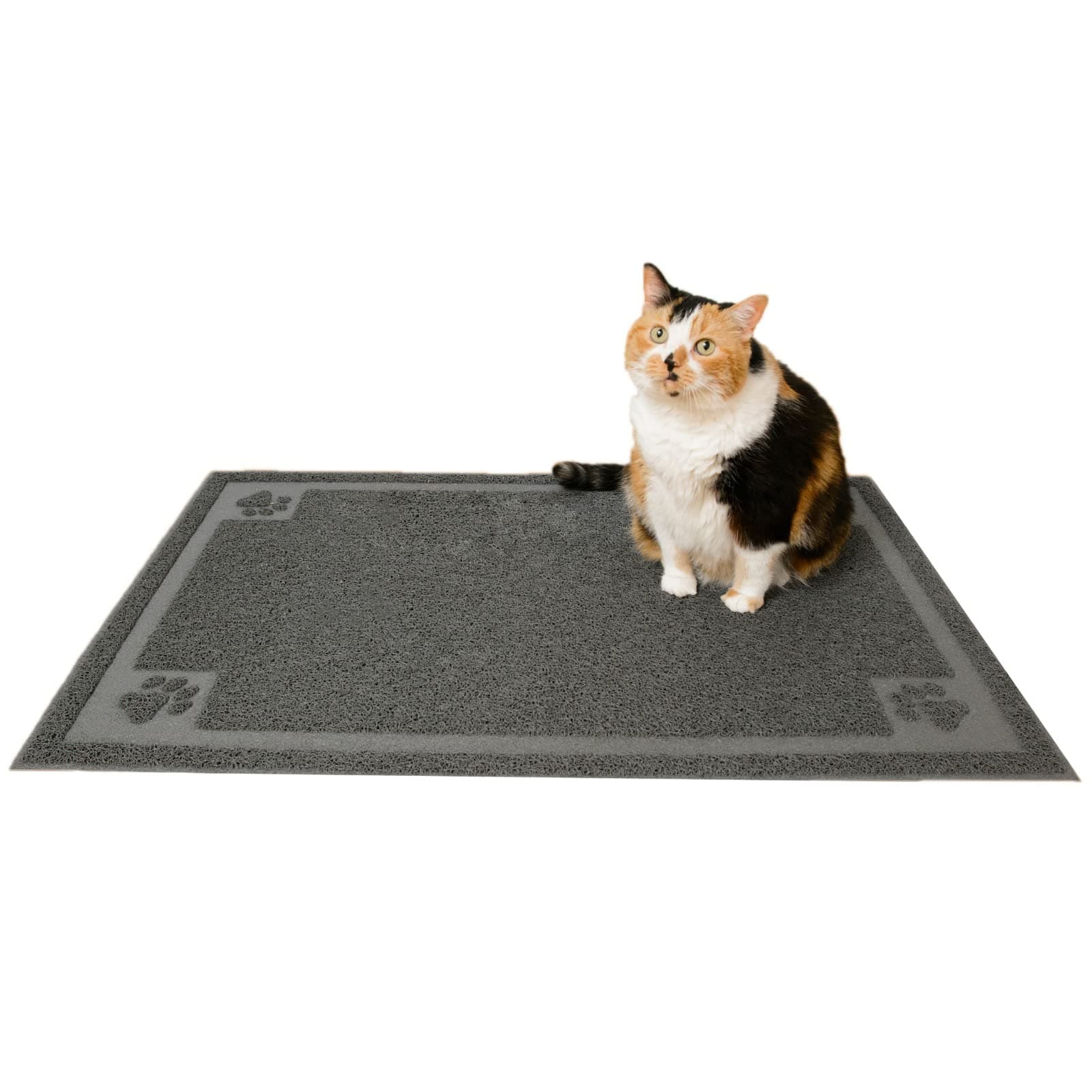 Cat Litter Mat by CleanHouse Pets (XL Size: 36"x24") - Non-Slip, Durable, Easy to Clean, Water Resistant - Eliminates Litter Tracking, Soft on Kitty Paws, Scatter Control, Covered Litter Box Mat