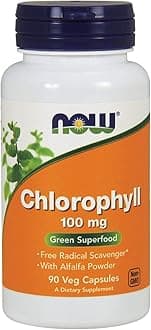 Supplements, Chlorophyll 100 mg with Alfalfa Powder, Green Superfood, 90 Veg Capsules