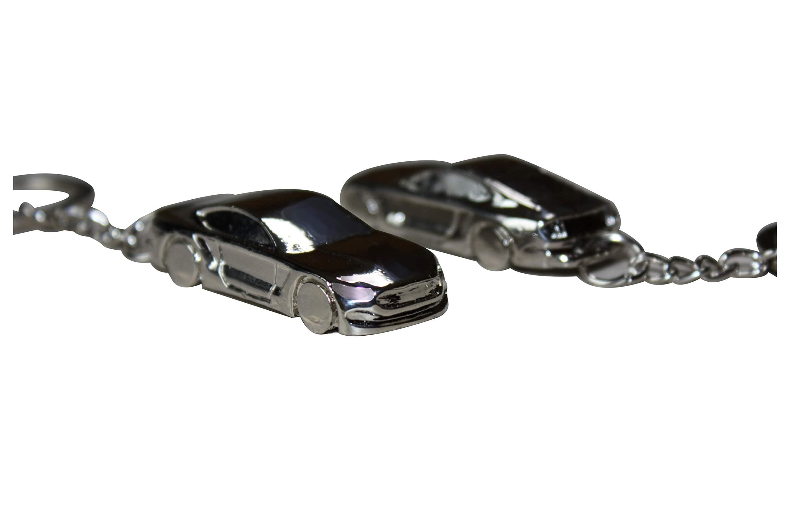 Tollube compatible with Ford Mustang Keyring Premium Model Silver