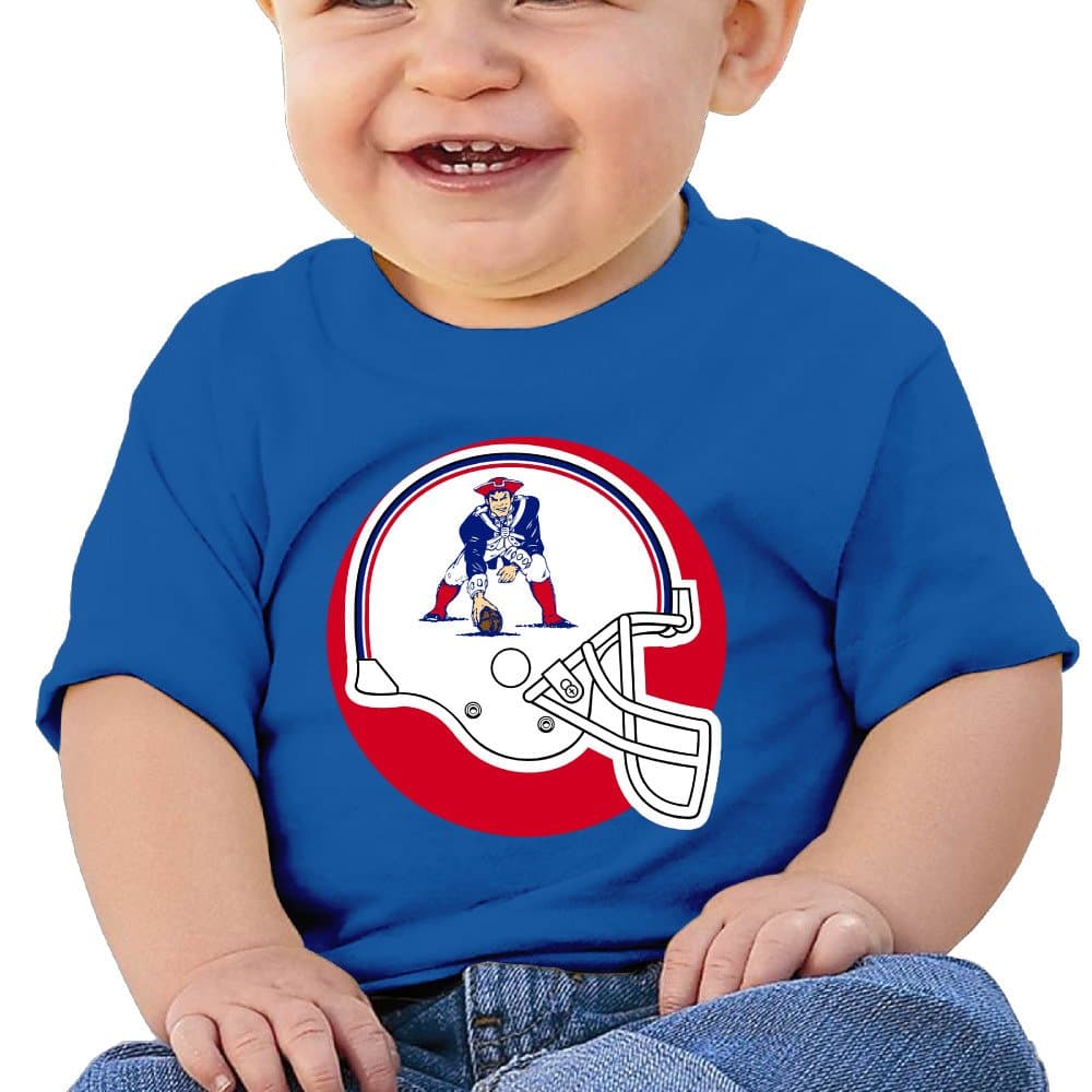 Huma New Eng Patriot Newborn Soft Tshirt RoyalBlue