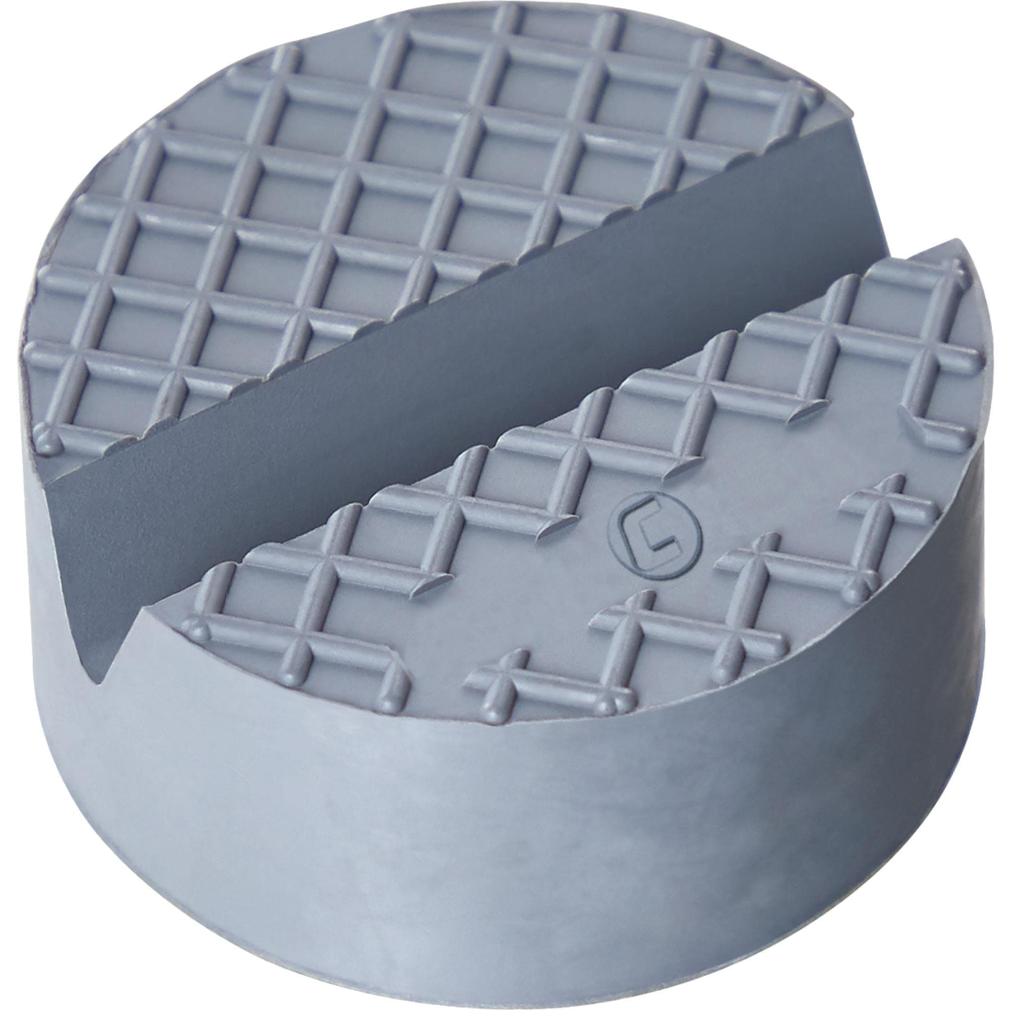 Cartrend 10429 Universal Rubber Pad/Block for Jacks and Lifts, Light Gray