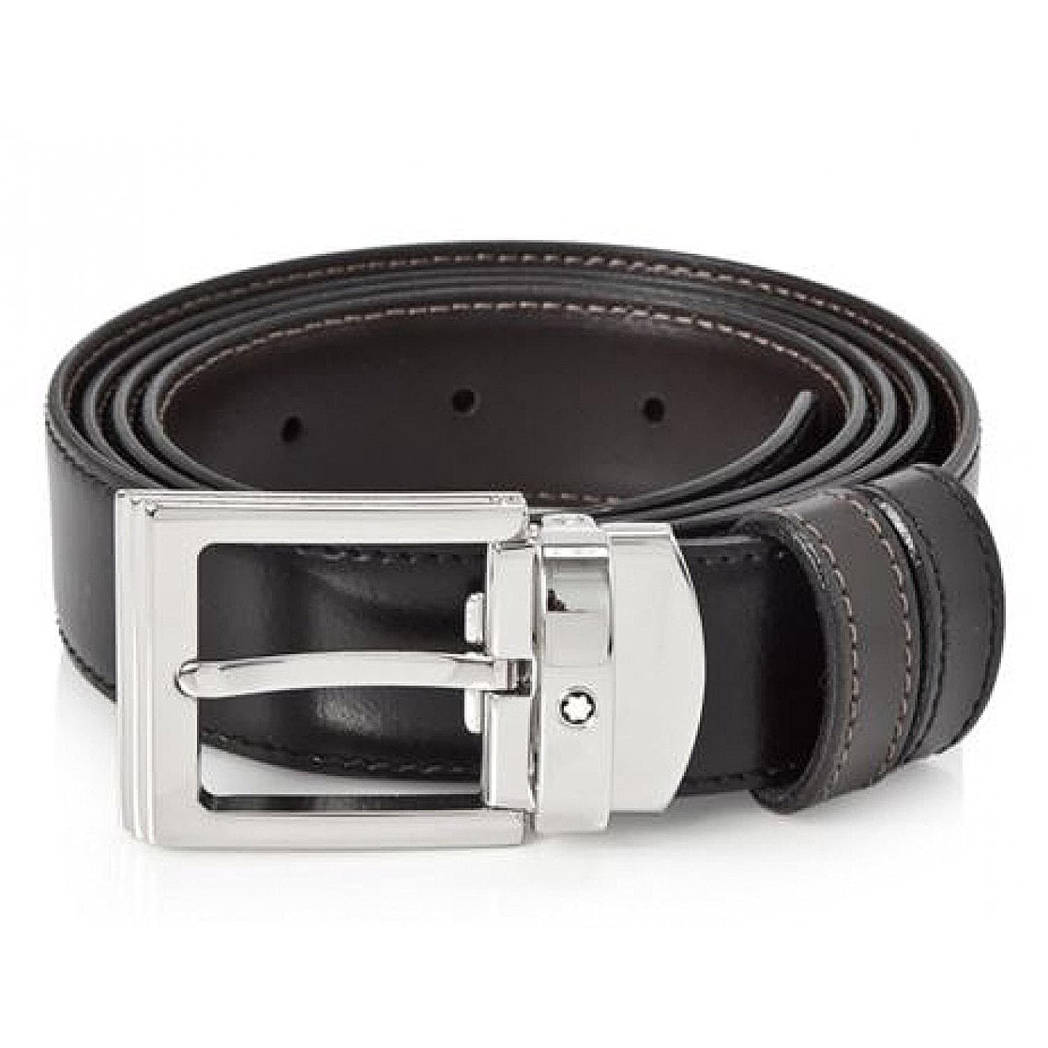 Montblanc Reversible Leather Belt - Black/Brown