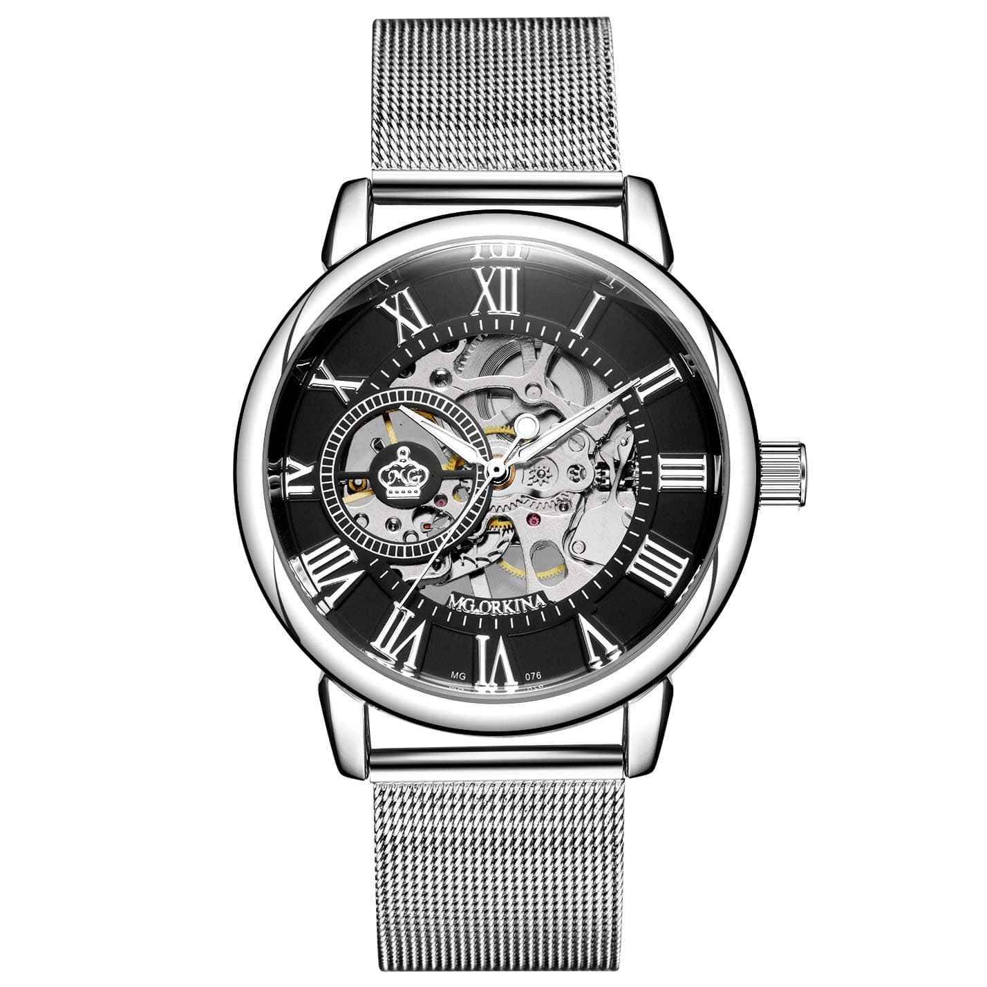 Wristwatch Men’s Royal Classic Roman Index Automatic-self-Wind Mechanical Watch