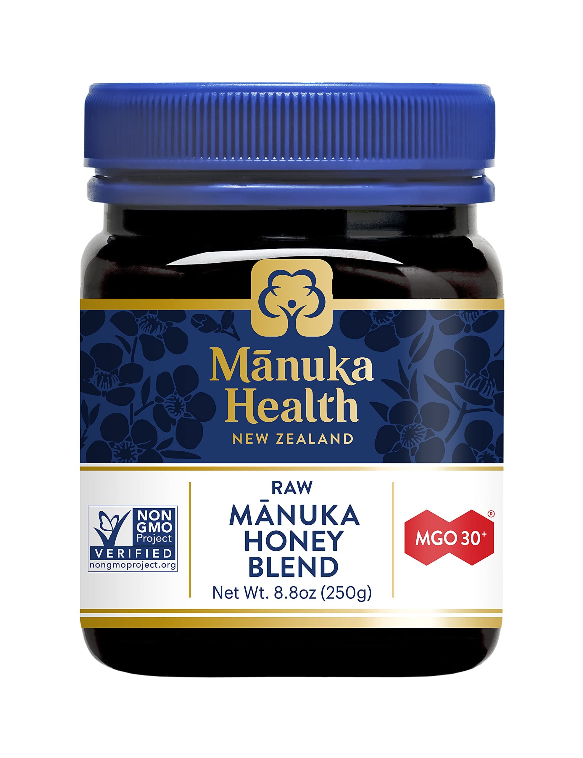 Manuka Health MGO 30+ Manuka Honey Blend (250g/8.8oz), Superfood, Authentic Raw Honey from New Zealand