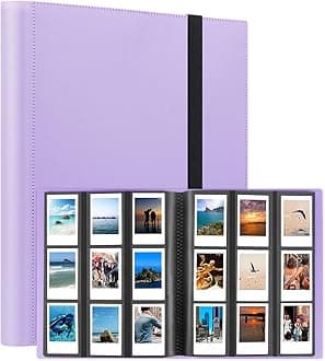 432 Pockets Photo Album for Fujifilm Instax Mini Camera, Polaroid Camera, for Fujifilm Instax Mini 12 11 9 40 99 90 8 7 EVO LIPLAY Instant Camera, Polaroid Snap PIC-300 Z2300 Instant Camera, Purple