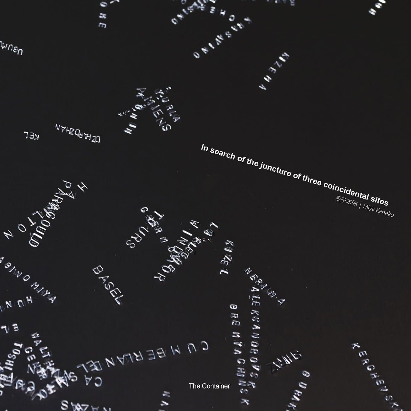 Miya Kaneko: In search of the juncture of three coincidental sites: 15 (Container: Catalogues)