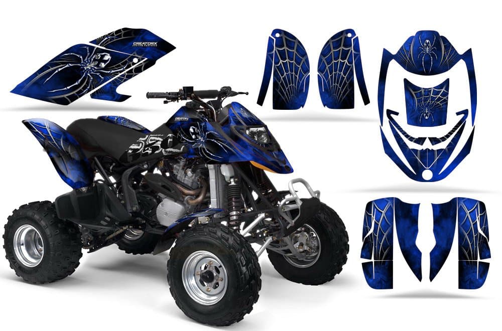 Graphics Kit Decals Stickers for Can-Am Ds650 Bombardier Ds650X Decals Stickers SpiderX Blue
