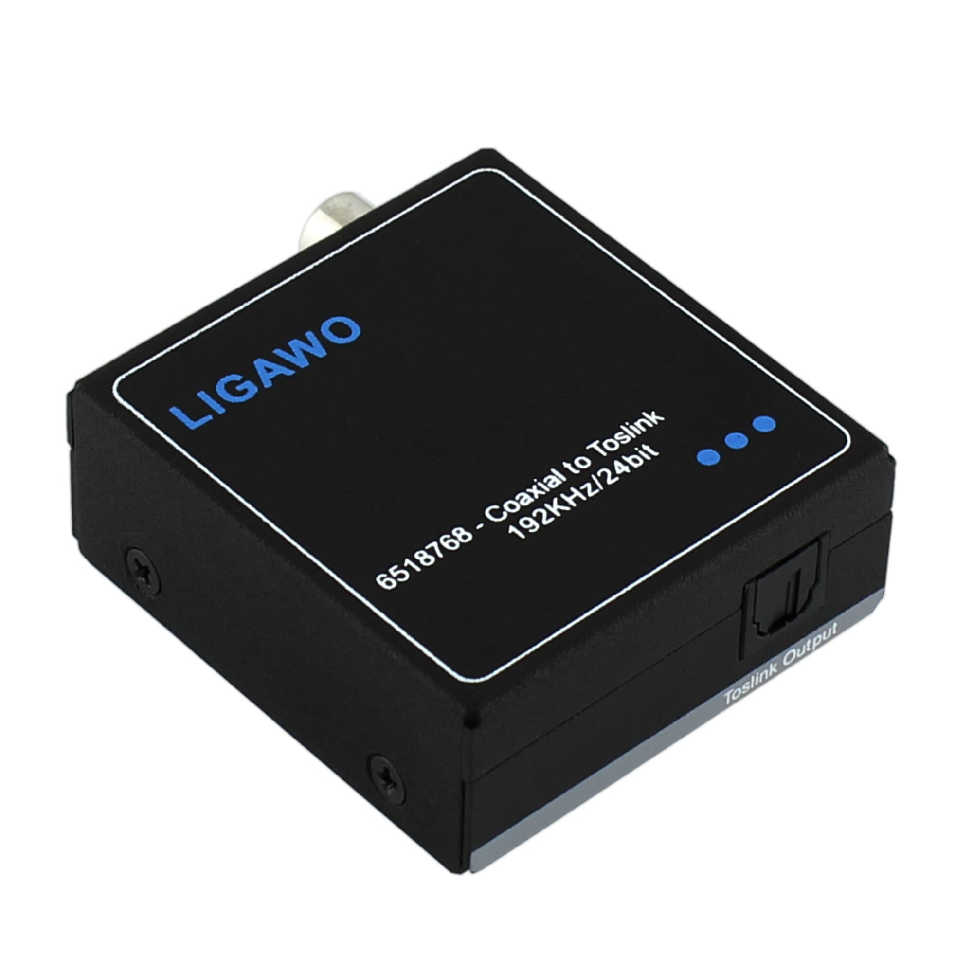 Ligawo 6518768 digital converter SPDIF electronic coacial for optic TOSlink