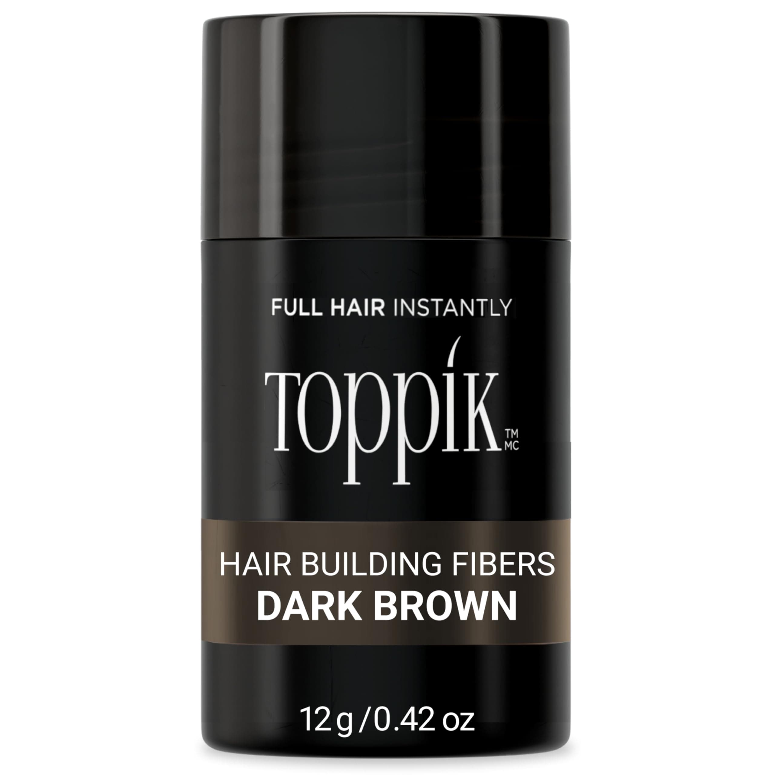 Toppik Hair Building Fibers with Premium Keratin Fibers Conceals Hair Thinning and Hair Loss for Fuller Looking Hair that Gives Completely Natural Look For Men and Women, 12 Grams