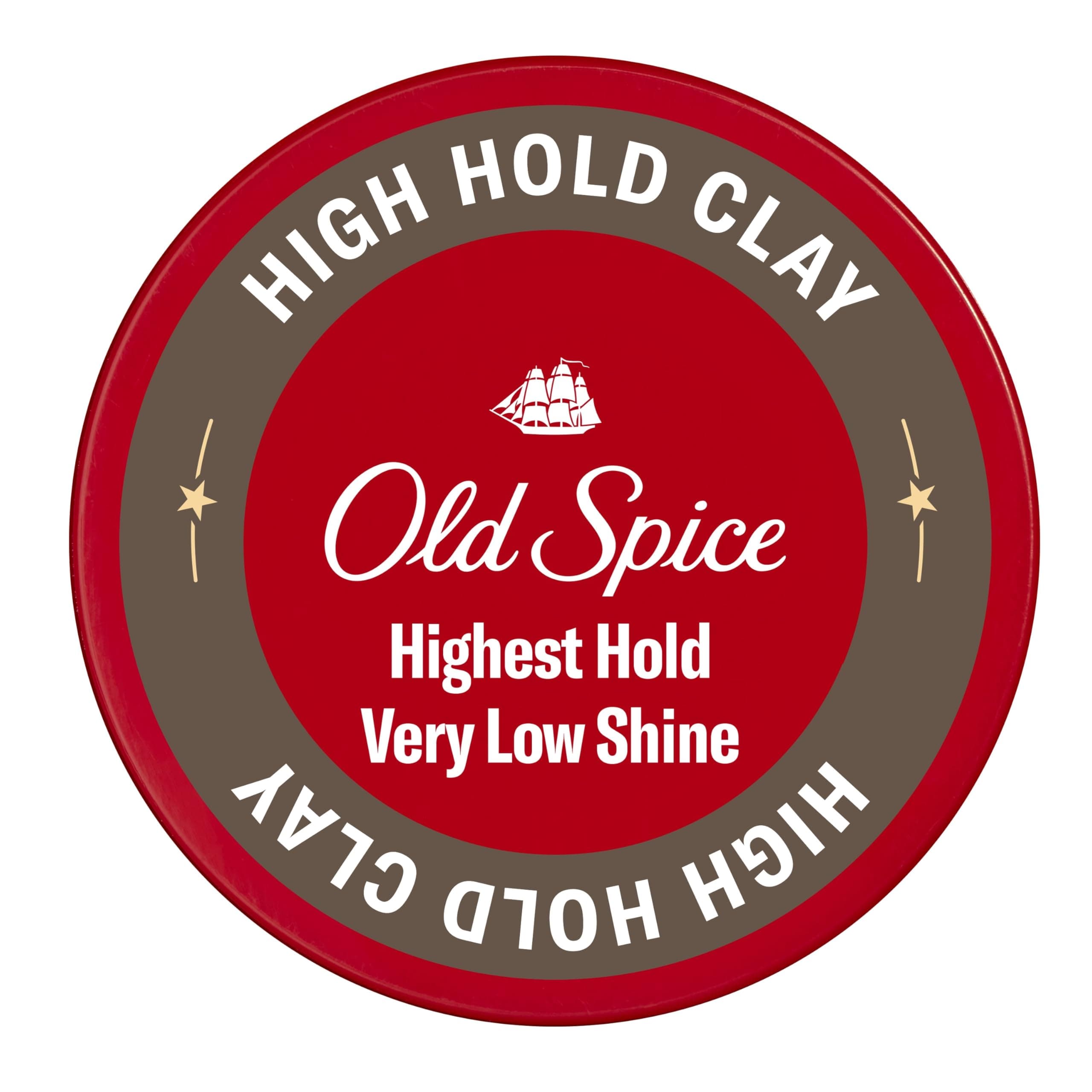 High Hold Hair Styling Clay for Men, High Hold, Very Low Shine, 2.22 Oz