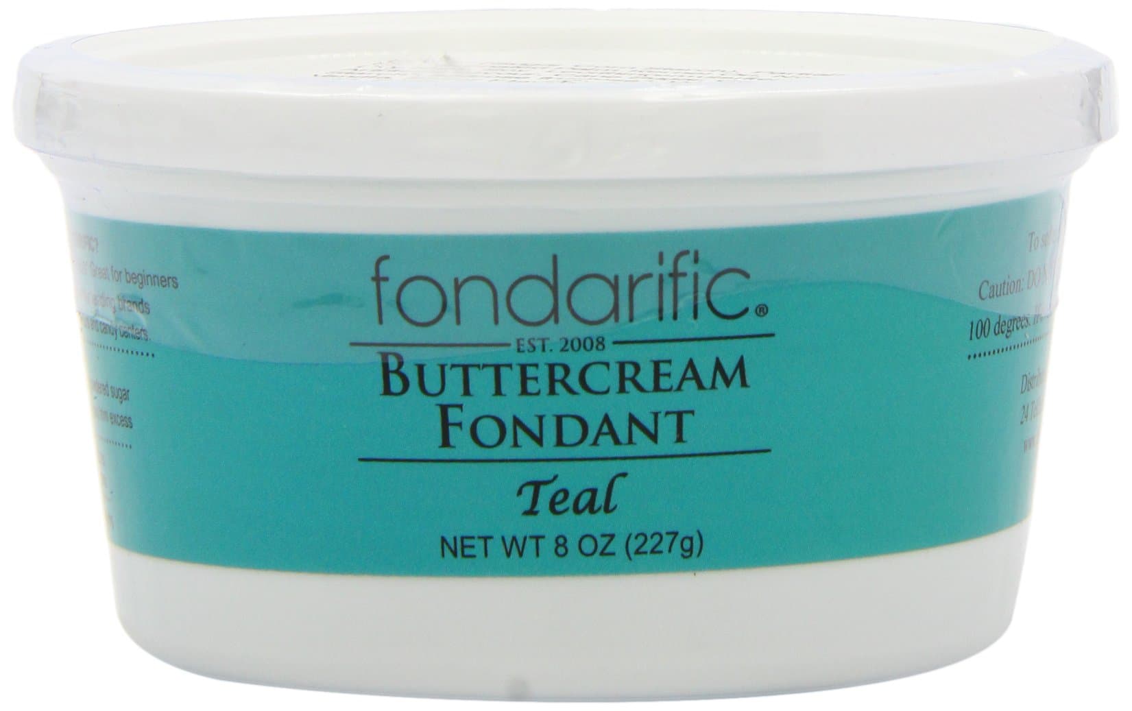 Fondarific Buttercream Fondant, Teal, 8 Ounce