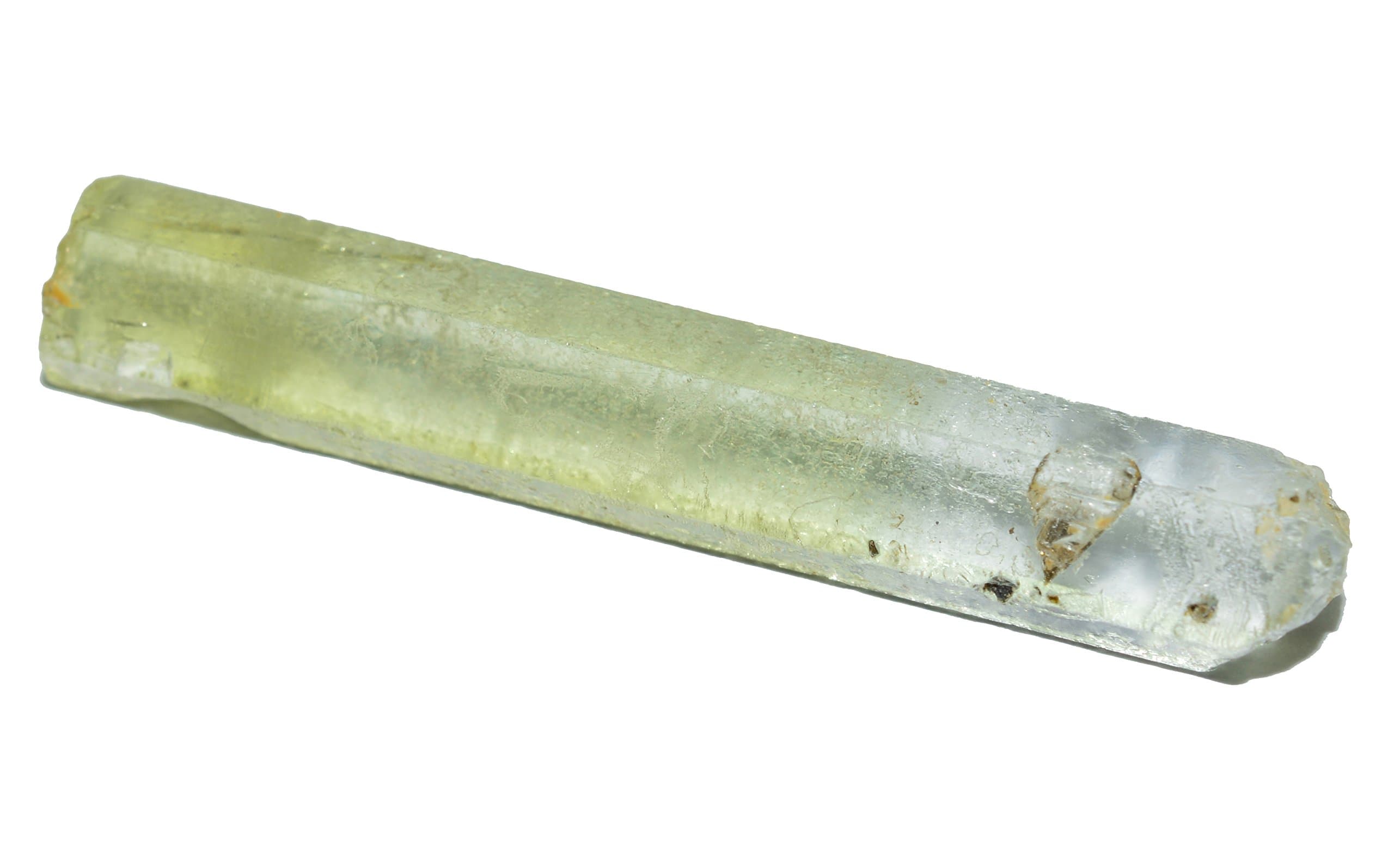 Heliodor Beryl rough & clean gemstone crystal 21.94 carat