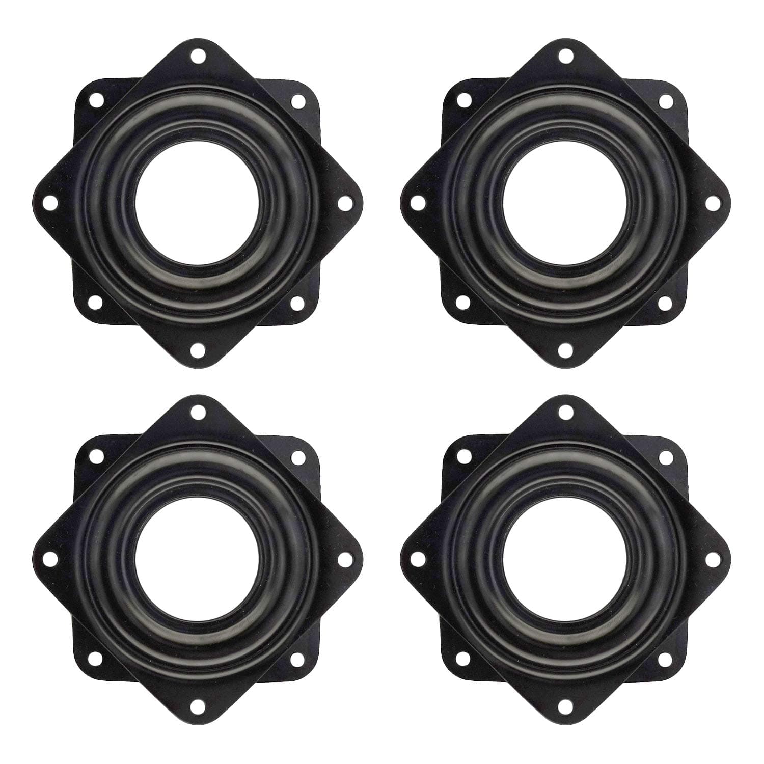 4 Pack 2.8 Inches Lazy Susan Turntable, 5/16 Inch Thick & 100 LB Capacity,Black