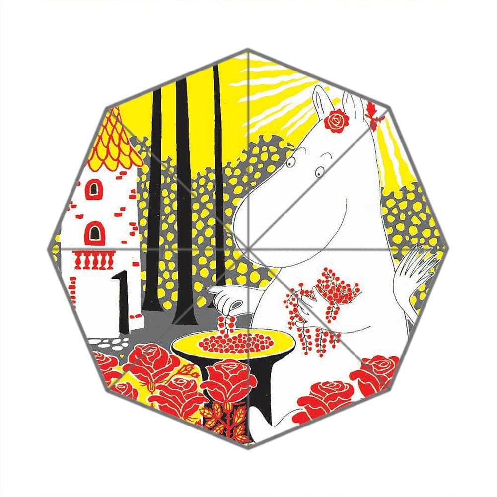 Custom Foldable Umbrella Diy Lovely Moomin Cartoon Design