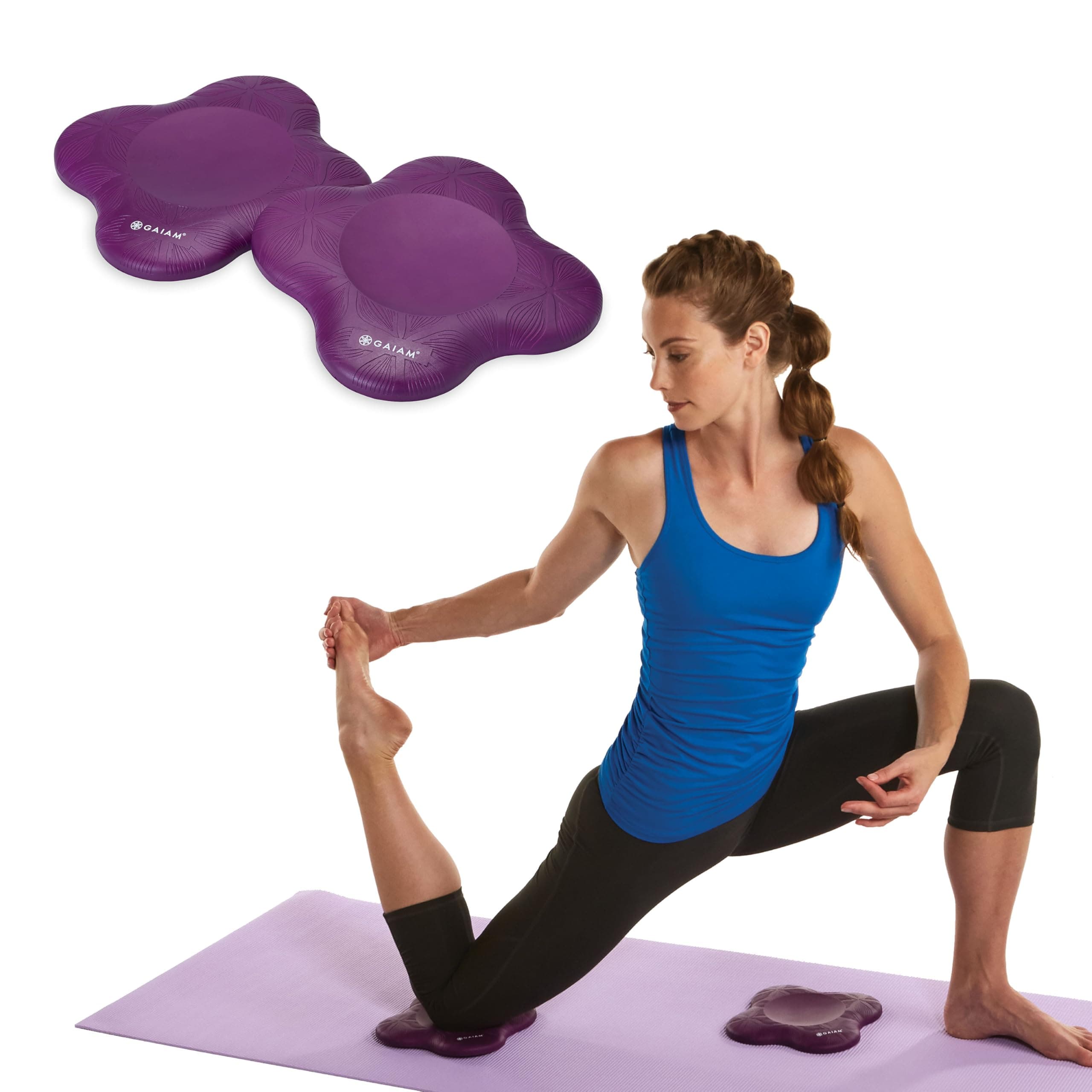 Gaiam Yoga Knee Pad Cushions (Set of 2)