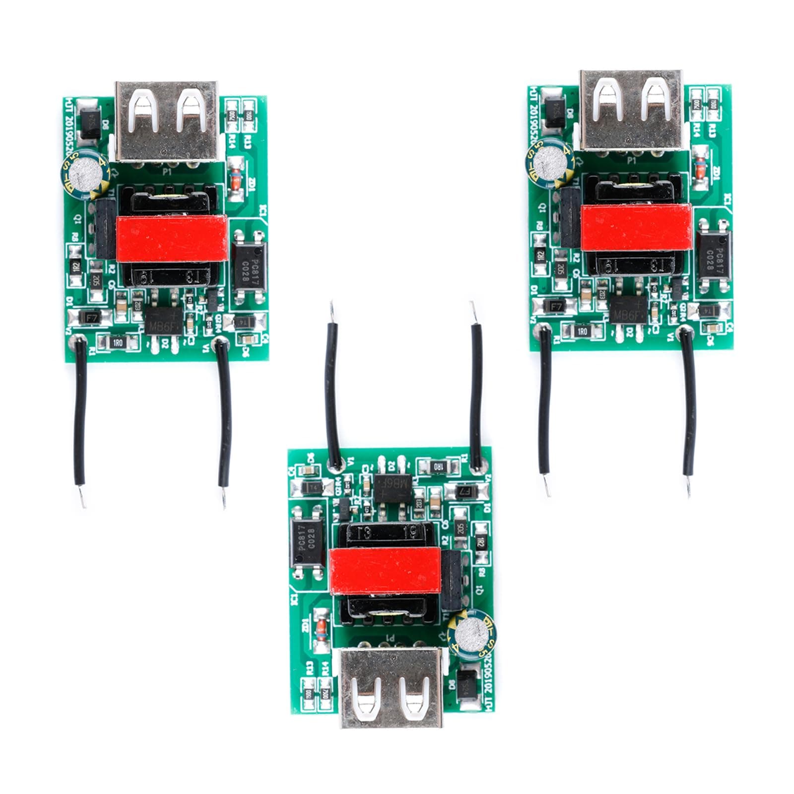 EC Buying - 3pcs USB Buck Converter 12V-80V to 5V DC-DC Buck Module 12V 24V 36V 72V 60V 48V to 5V 1A DC Isolation Power Reducer Module