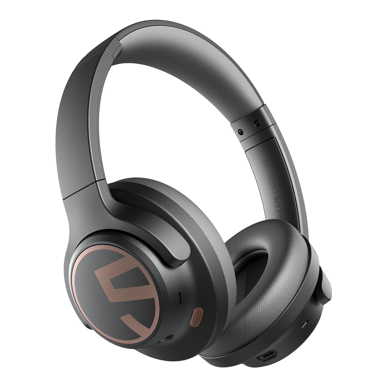 SoundPEATS Space Hybrid Active Noise Cancellation Headphones, Over Ear Headphones with 123H Playtime, Wireless Bluetooth Headset with Deep Bass, Hi-Res Audio, Multipoint Connection&App Customize EQ