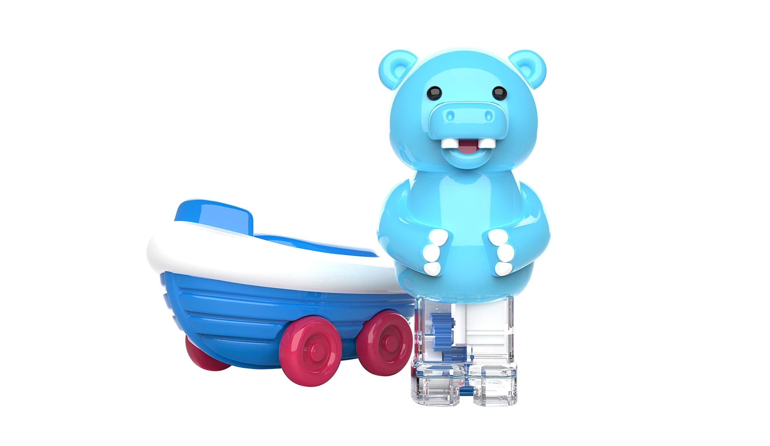 Educational Insights Zoomigos Hippo with Rowboat Zoomer - Toddler Toy