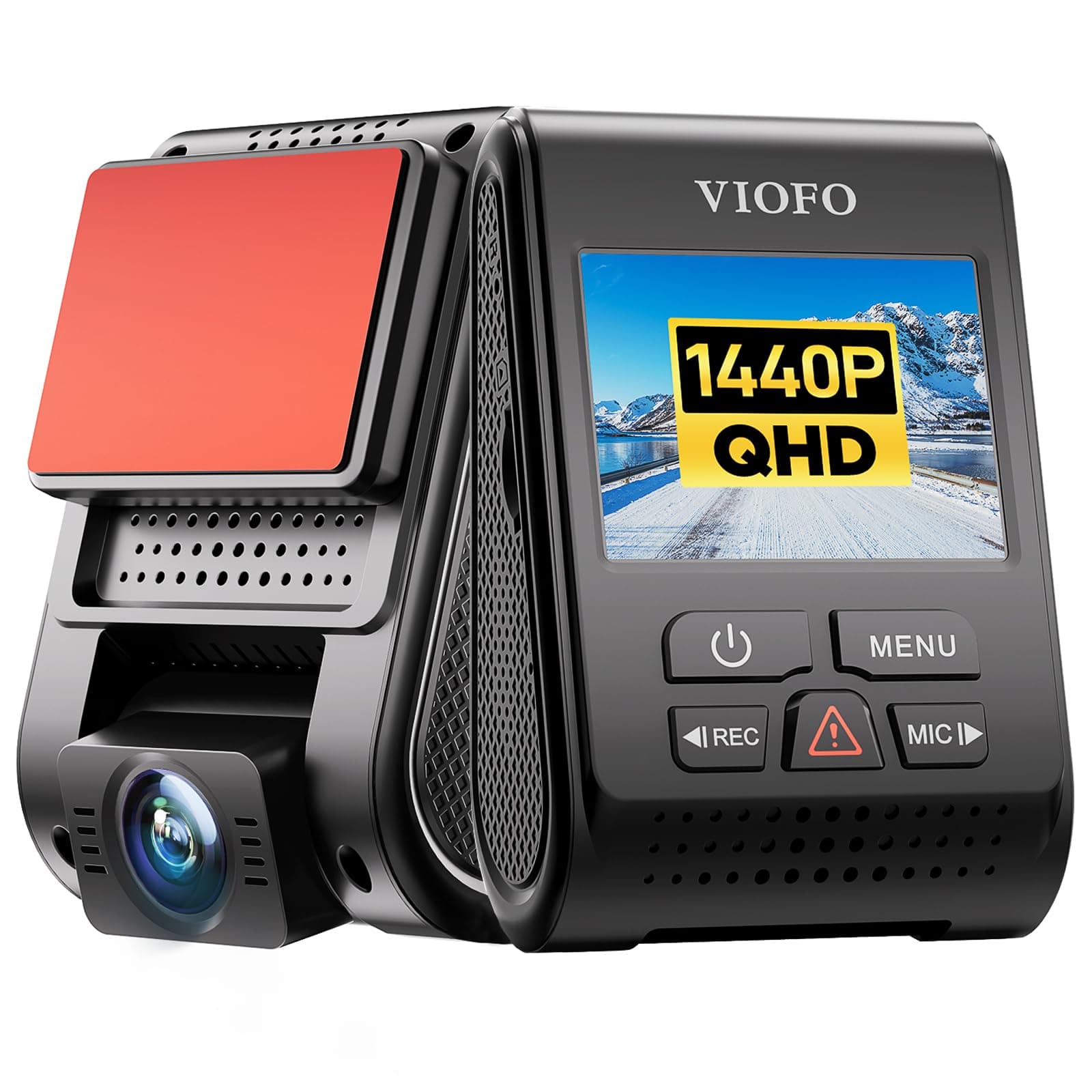 VIOFO A119 V3 Dash Cam 2K, GPS, True HDR, Buffered Parking Mode, 2560x1440P Quad HD+ Car Dash Camera, Ultra Clear Night Vision, 140-Degree Wide Angle, Motion Detection, G-Sensor, Time Lapse