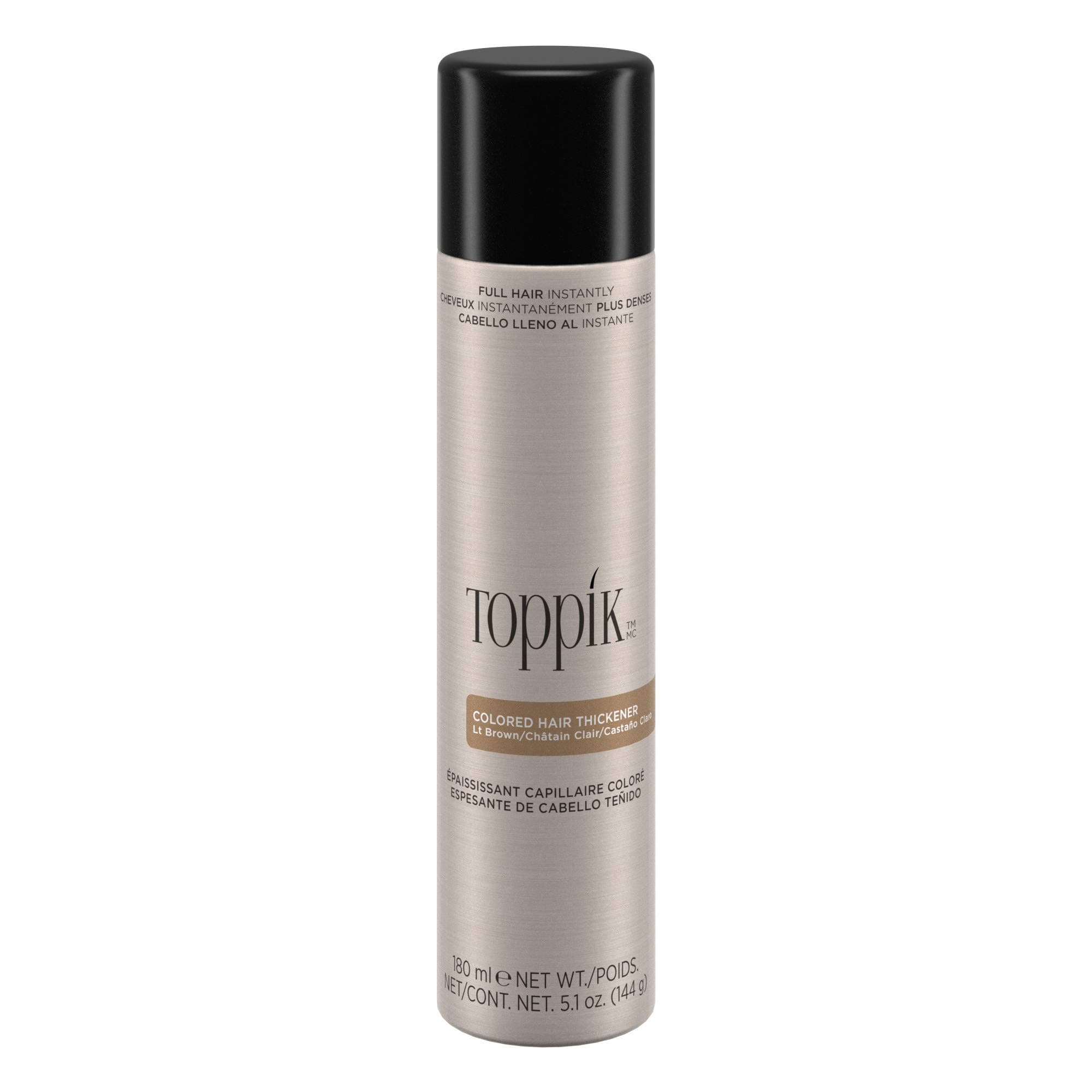 TOPPIK Color Hair Thickener, 5.1 oz, Light Brown
