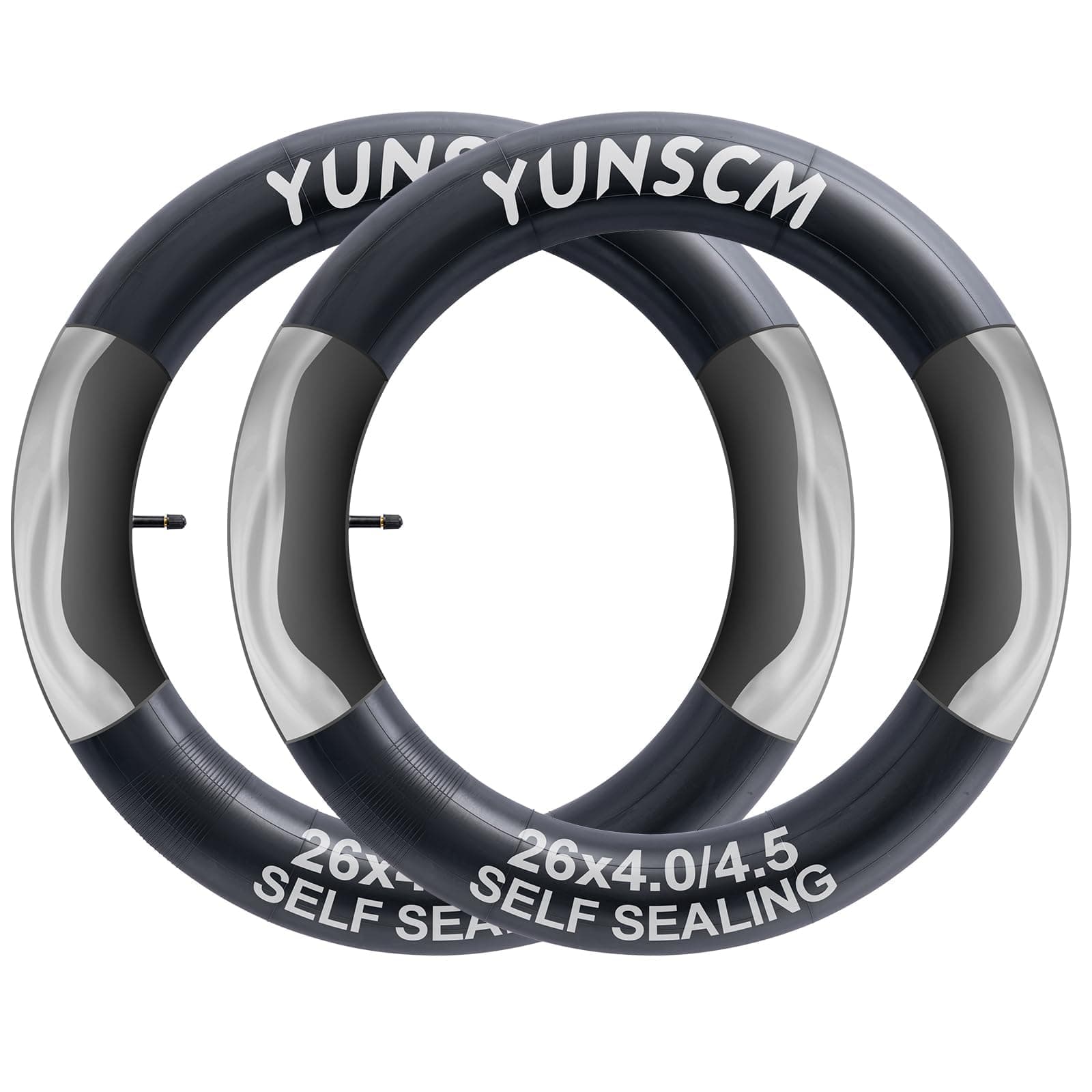 2-PCS 26x4 Self-Sealing Fat Bike Tubes 26 X 4.0 AV32mm Schrader Valve Super Automatic Repair, Puncture Resistant Compatible with 26X4.0 E-Bike Bicycle Tire Tubes