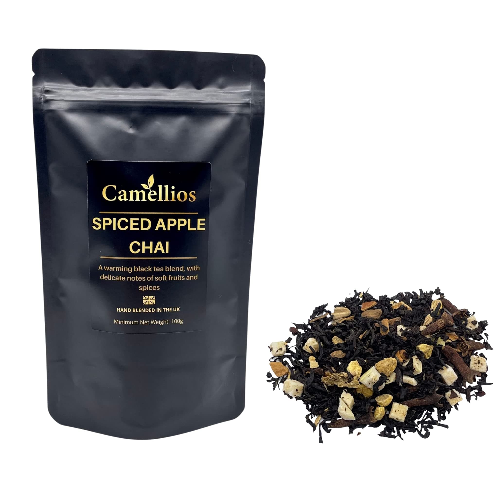 Spiced Apple Chai, Black Loose Leaf Tea, Camellios (100g)