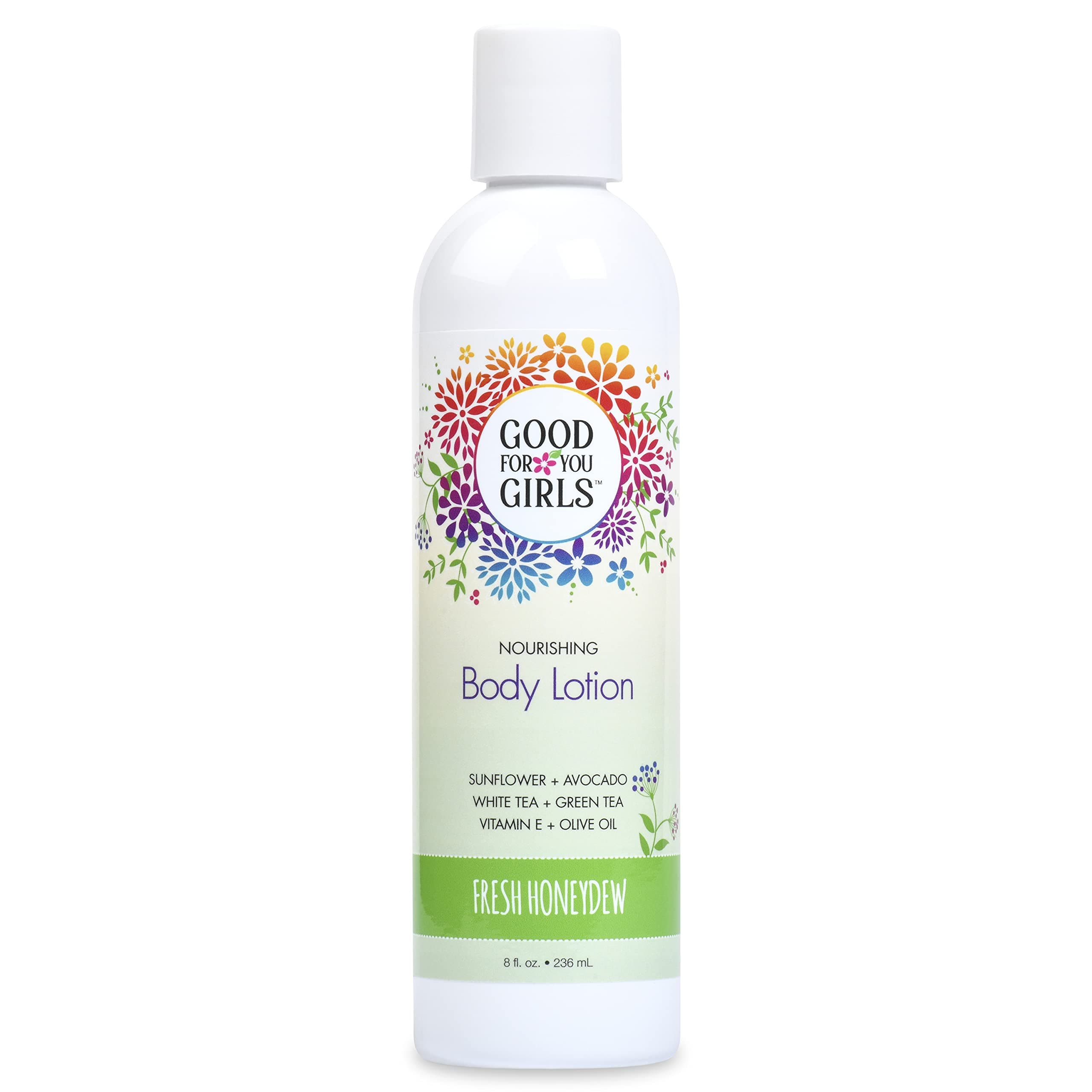 Good For You Girls Natural Body Lotion with Nourishing Plant Based ingredients, Vegan and Paraben Free, Kids, Preteens and Teens, 8 fl oz (Honeydew Scent)