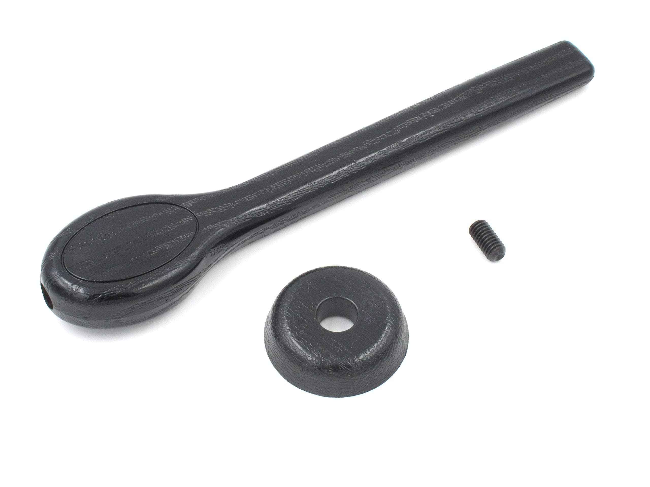 Lever Star Hole Foot Rest Release Right/Left Hand with Set Screws, Fits Lazy Boy Star Hole for Tube and More Recliner Handle and Furniture Black