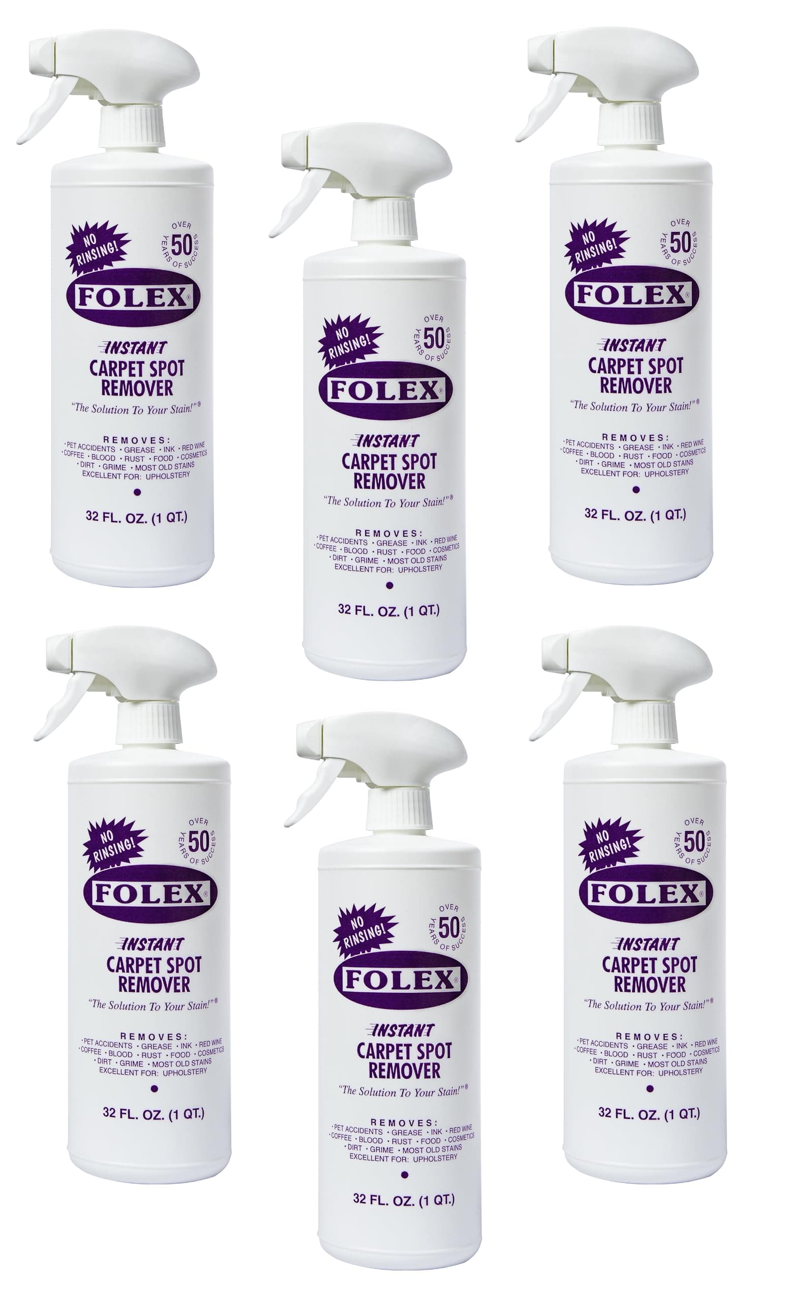 Folex Instant Carpet Spot Remover, 32oz, Pack of 6