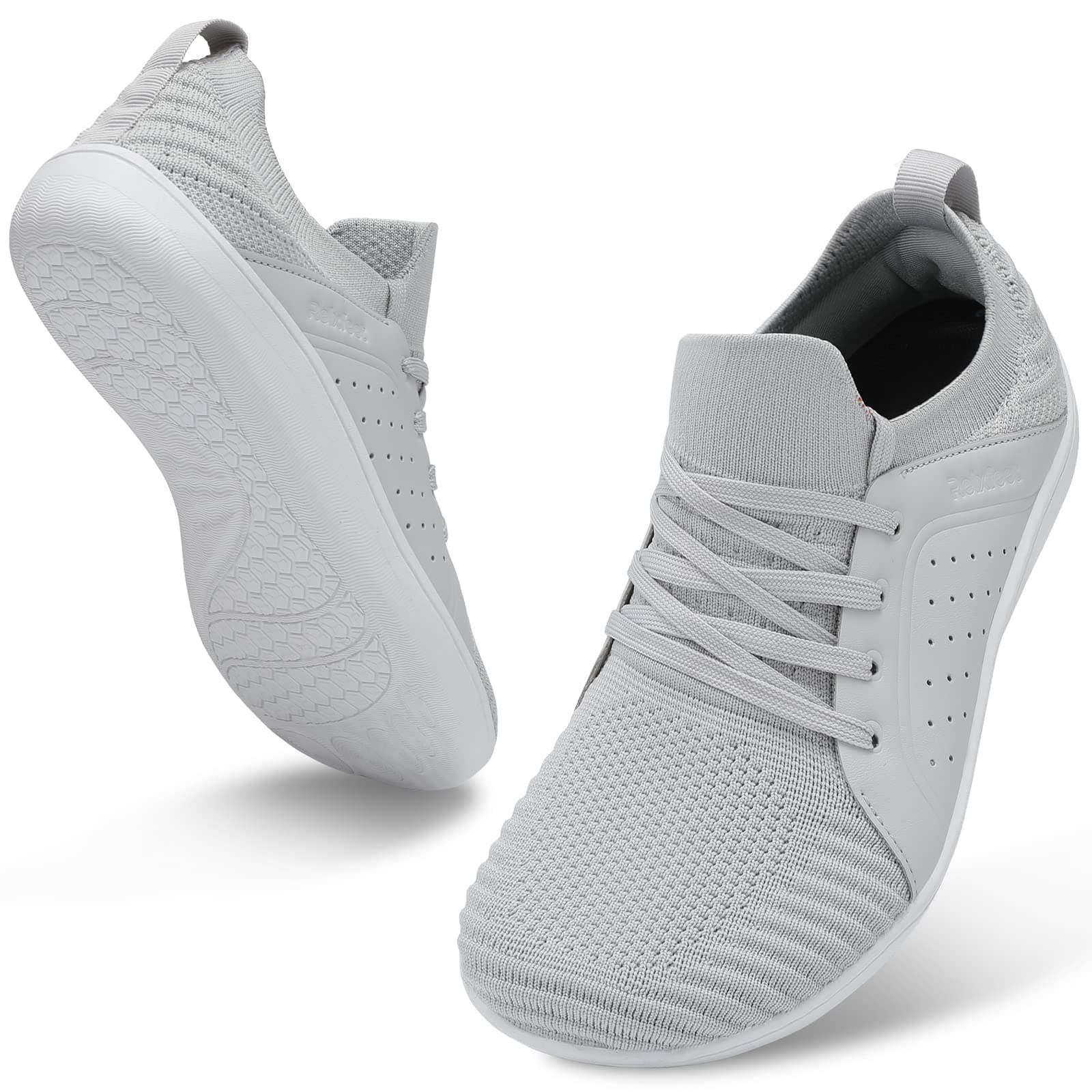 Men's Barefoot Shoes Minimalist Cross-Trainer Shoes Wide Toe Walking Shoes Zero Drop Sole Trail Running Sneakers