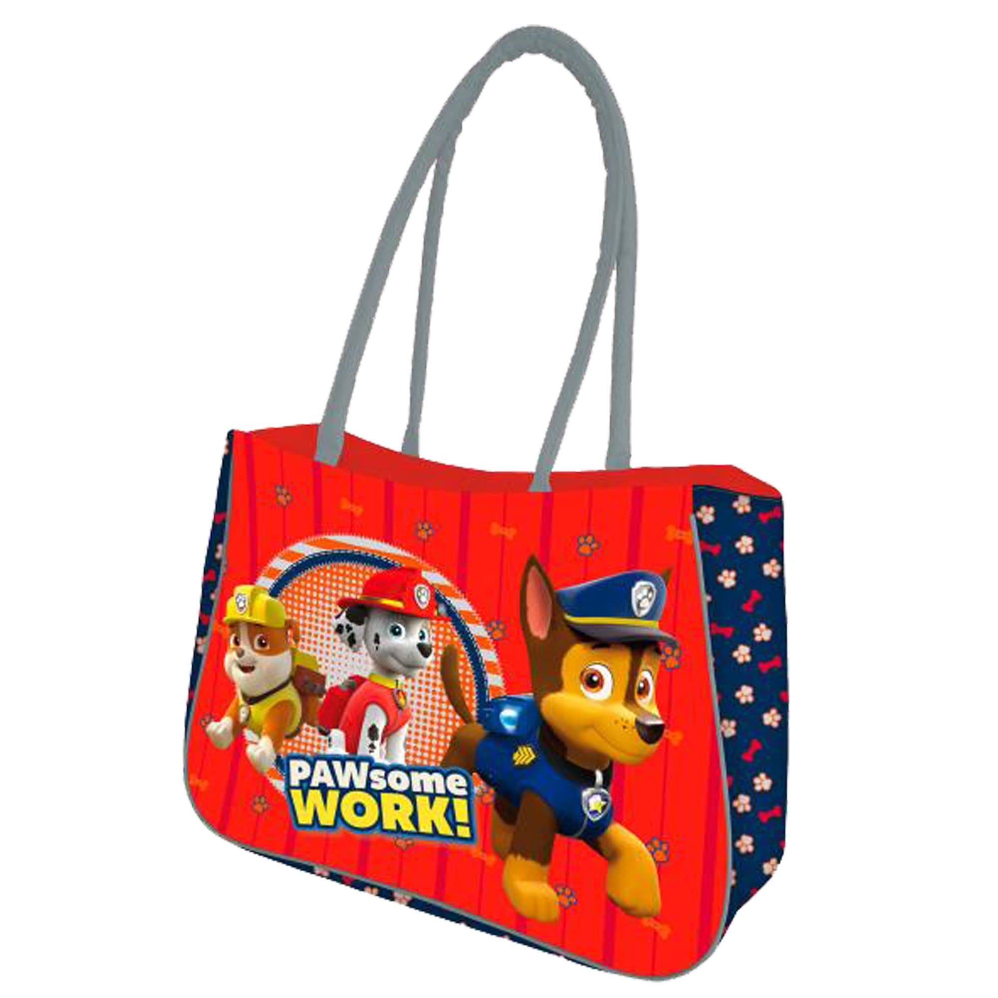 Paw Patrol License Canvas and Beach Bag, 50 cm, Multicolor