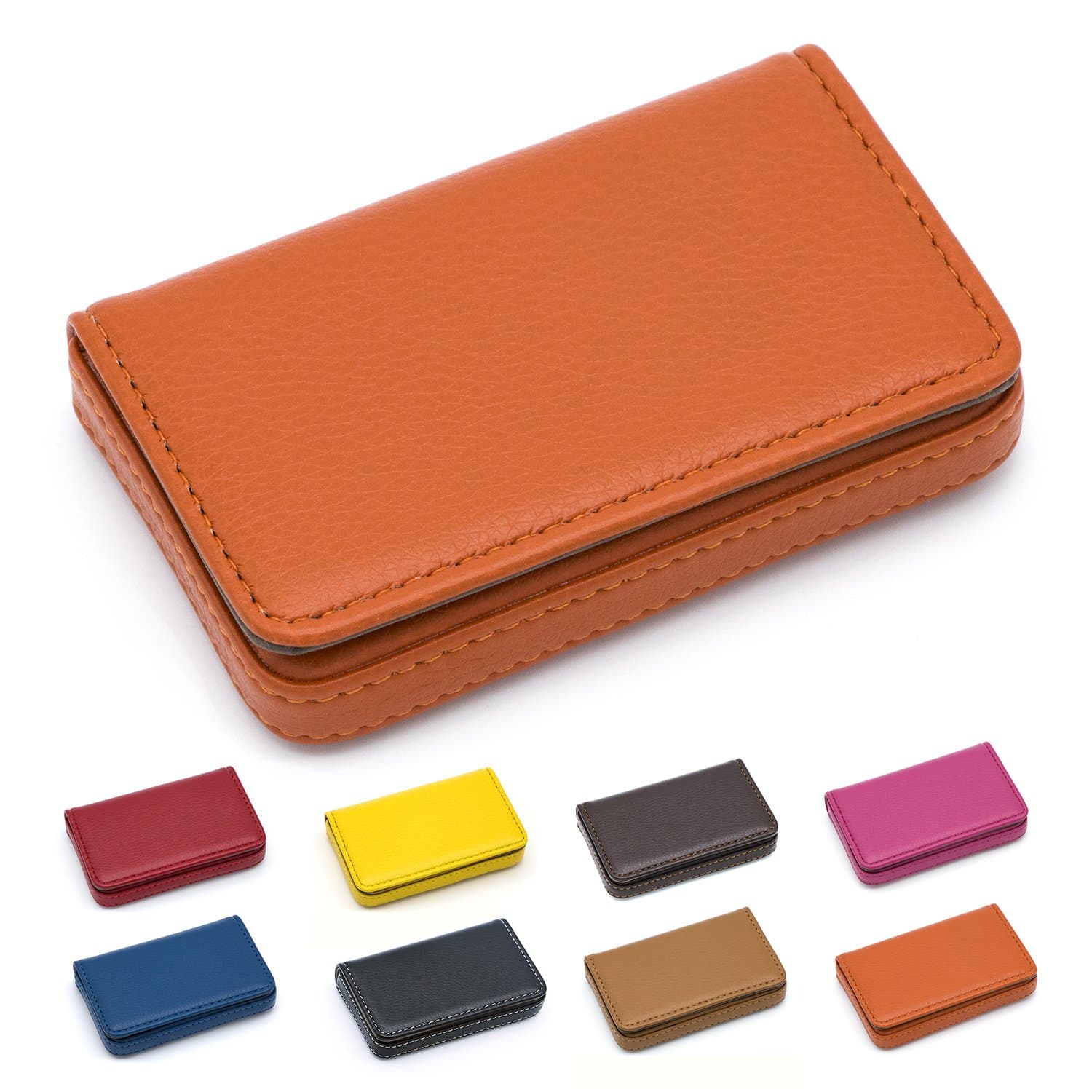 Padike Business Name Card Holder Luxury PU Leather,Business Name Card Holder Wallet Credit card ID Case/Holder For Men & Women - Keep Your Business Cards Clean
