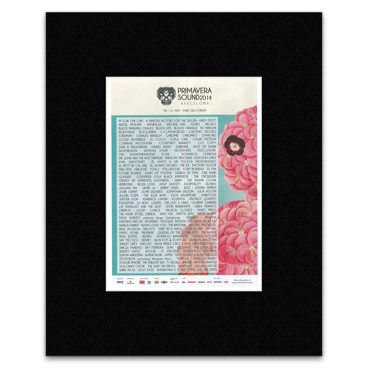 Uncut Primavera Sound Festival - 2014 - Astro Andy Stott Cold Cave Mini Poster - 28.5x21cm