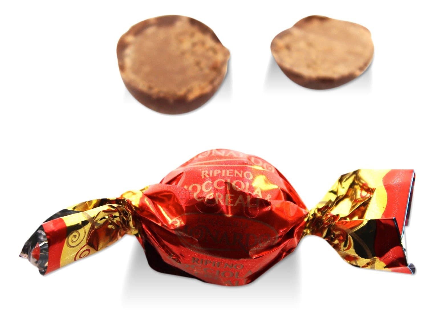 Monardo, Italian Milk Chocolate Truffles Cereal/Hazelnut Cream (55 Lbs)