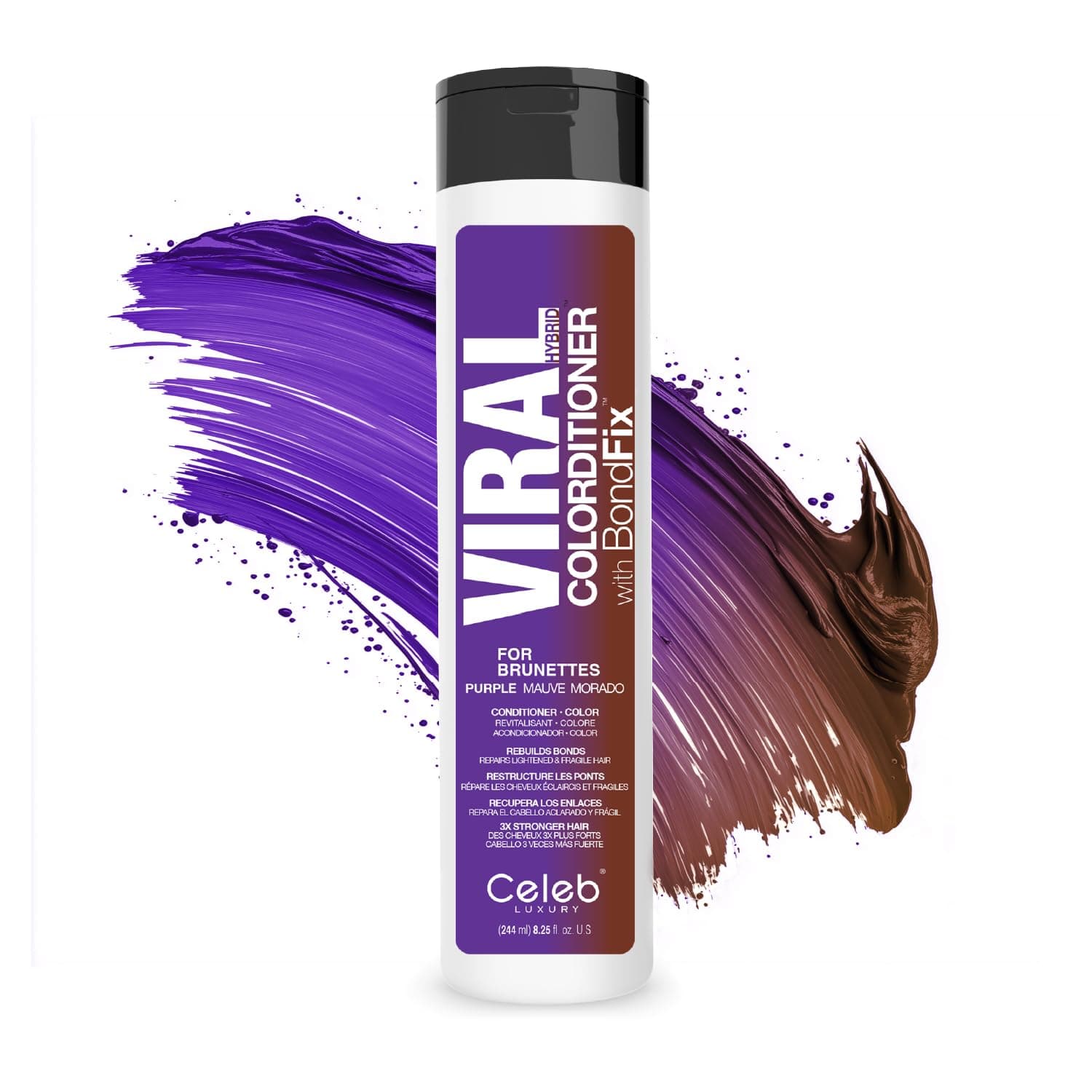Color Depositing Conditioner - Color Refresher with Bondfix Bond Rebuilder, Viral and Gem Lites, Pairs with Colorwash