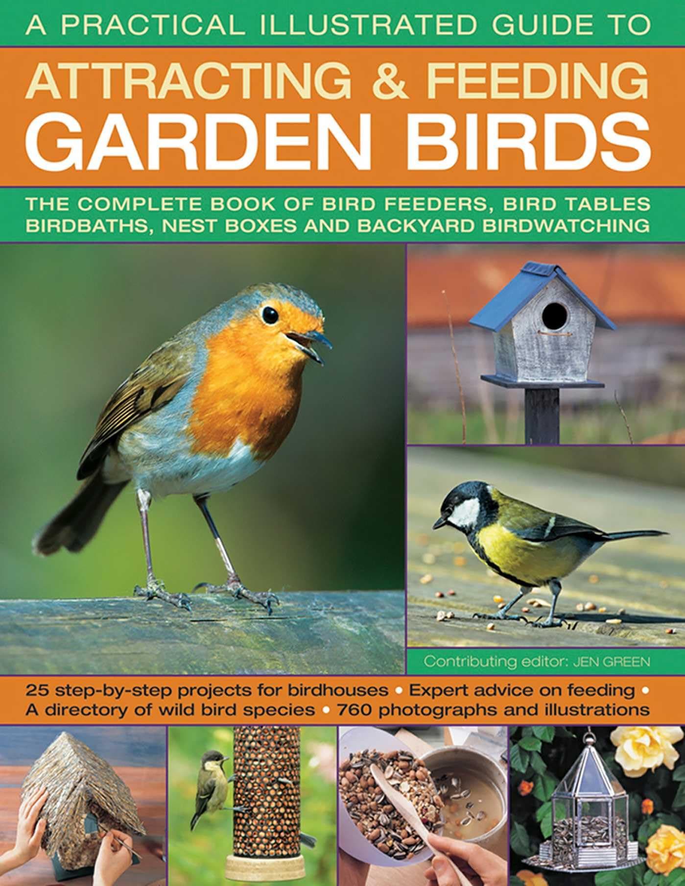 A Practical Illustrated Guide To Attracting & Feeding Garden Birds: The Complete Book Of Bird Feeders, Bird Tables, Birdbaths, Nest Boxes And Backyard Birdwatching Paperback – August 1, 2017