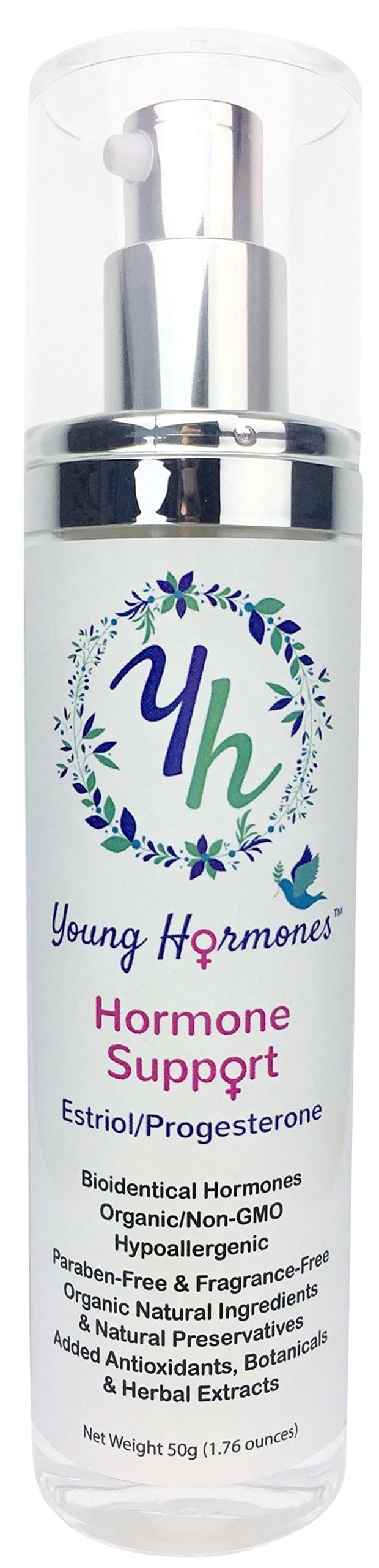 Hormone Support - Bioidentical Estriol and Progesterone in an Organic Cream - 200 Pumps Per Bottle!