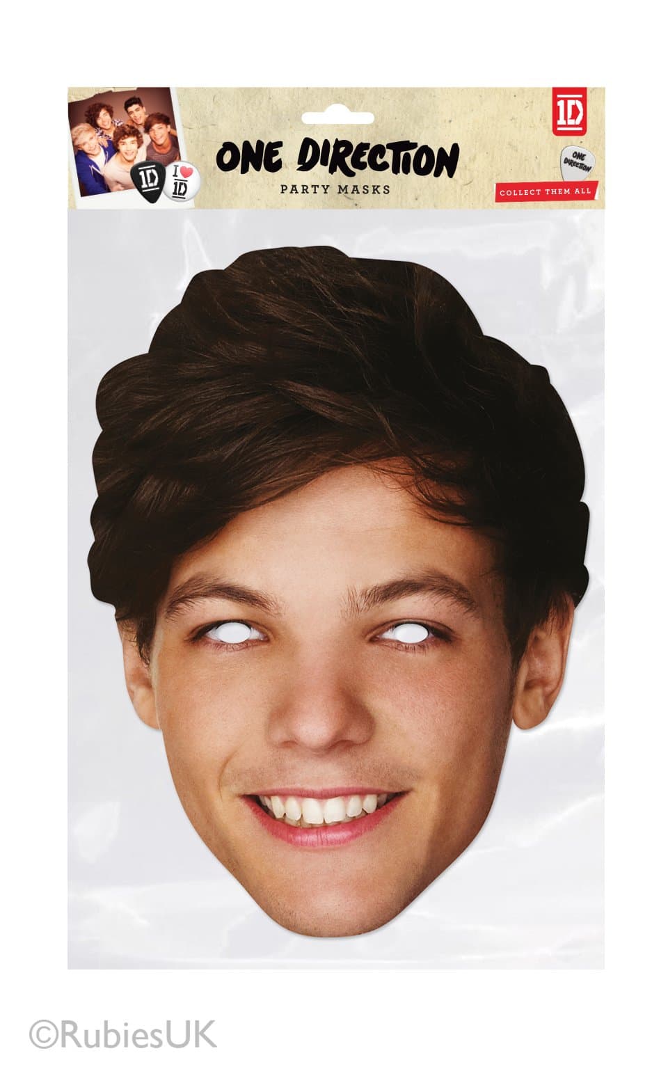 Louis Tomlinson Cardboard Mask-One Direction by Mask-arade