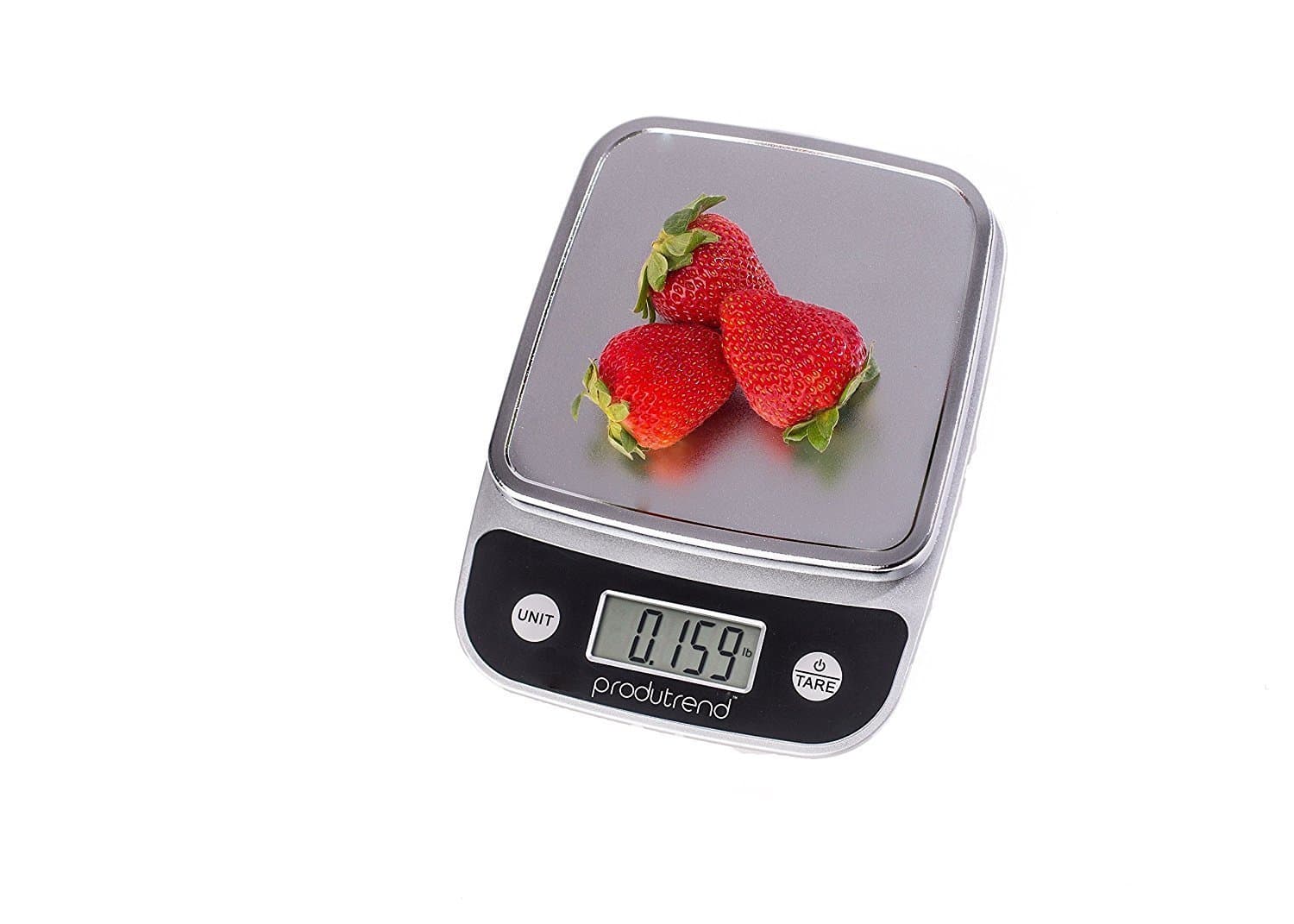 Platemate Digital Display Kitchen Scale for Precise Cooking and Baking, Multifunction with Range 01oz/11lbs Capacity Silver and Black Design