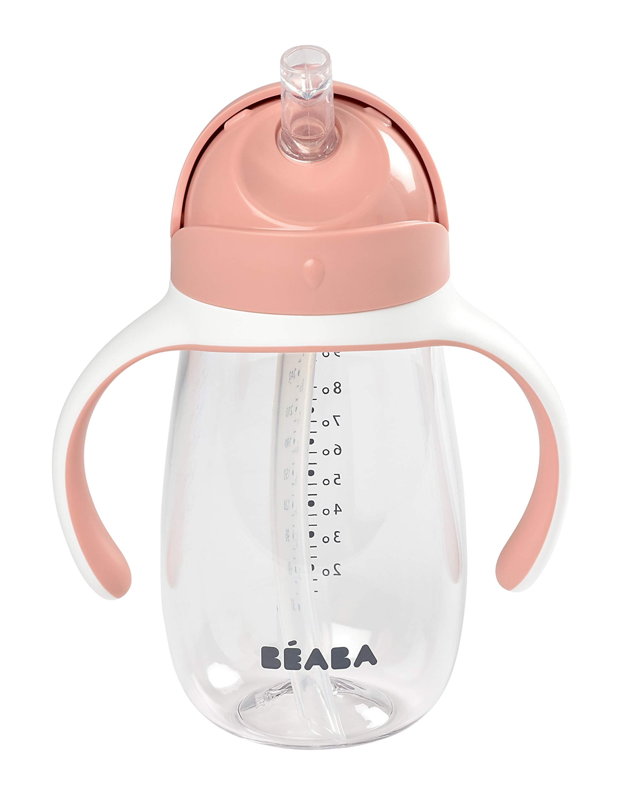 BéabaBaby Straw Cup (Straw Bottle) 300ml Pink 8M+