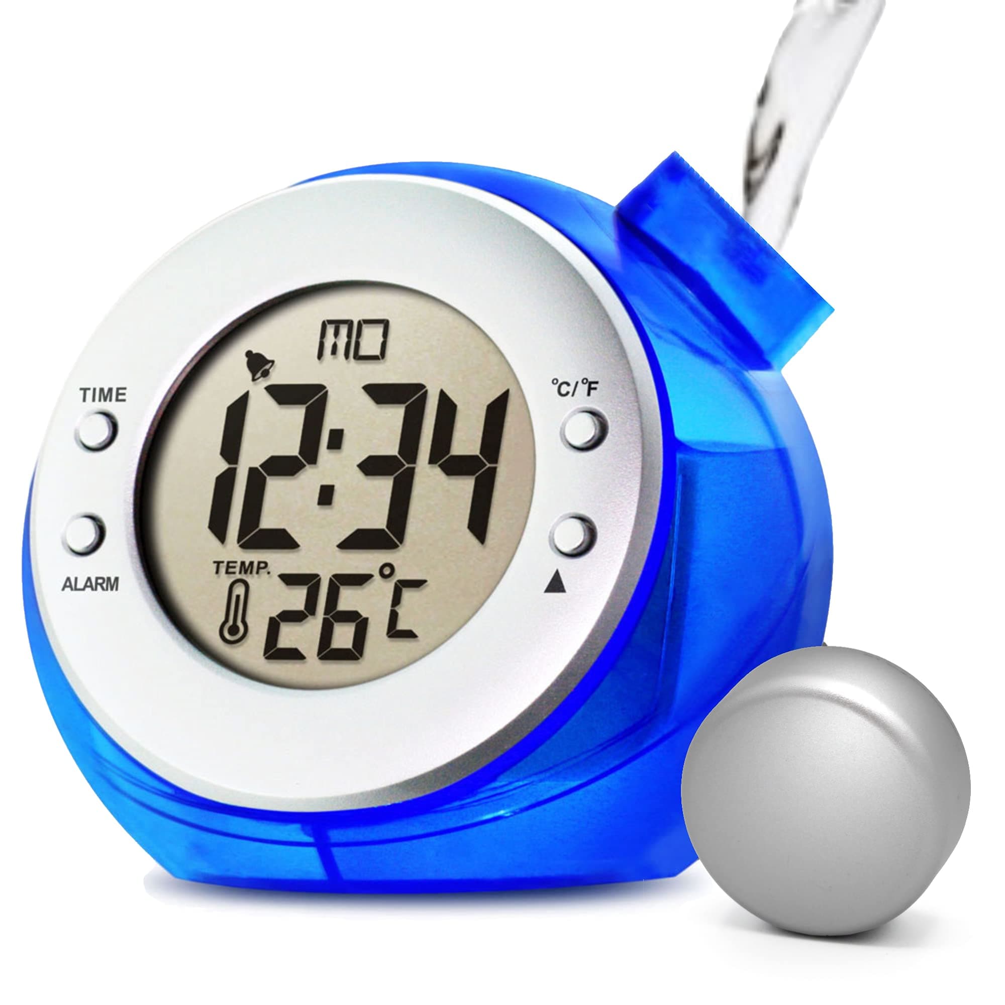 FISHTEC ® 4-in-1 Globe Water Alarm - Time, Date, Thermostat and Alarm