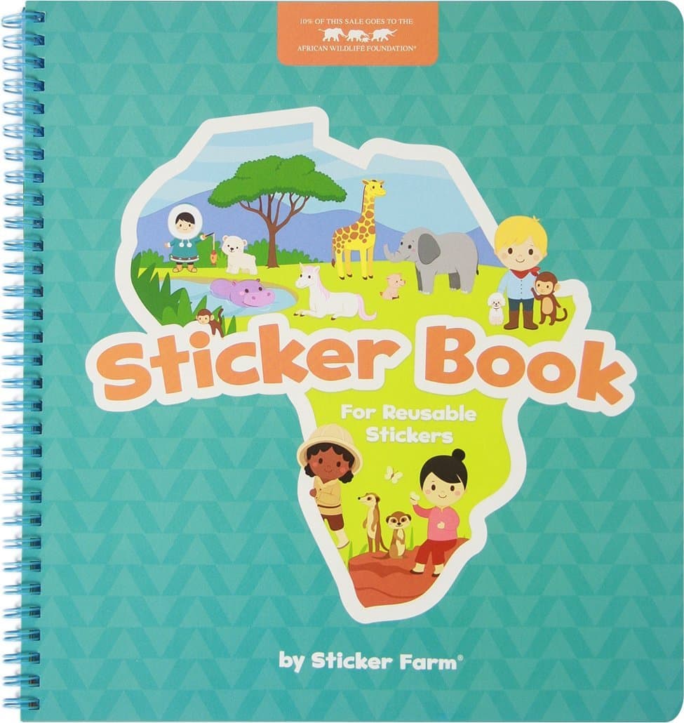 Sticker Farm Original Series Large (10 x 10.5 in) Sticker Book for Reusable Stickers - Special Edition (Book ONLY) Reusable Sticker Album with Built-in Sticker Pocket