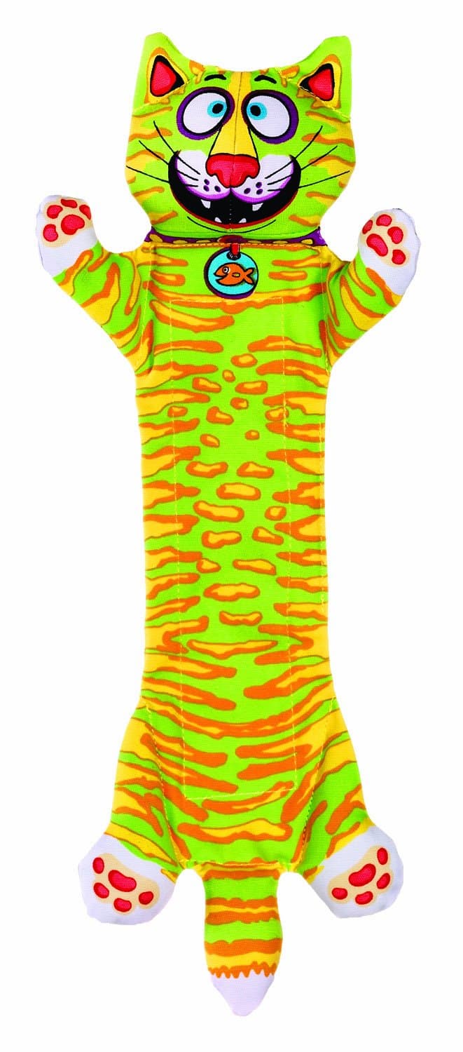 DAM660344 Fat Cat Strapping Flip-Flop Yankers Pet Toy,Assorted colors