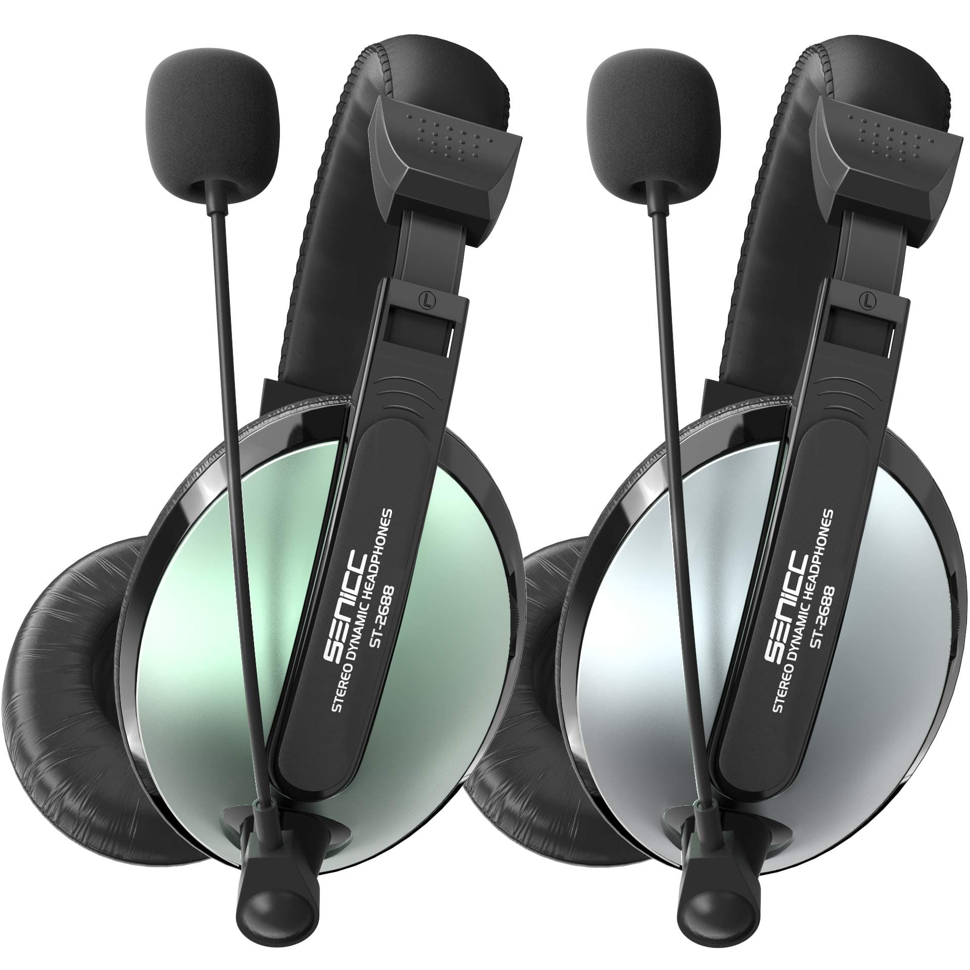 SENICC Headset with Microphone for Xbox Gaming Headset with Lightweight Design,3.5mm Wired Over Ear Headphones for Cellphone,MP3,Tablets,Laptop,Desktop Computer