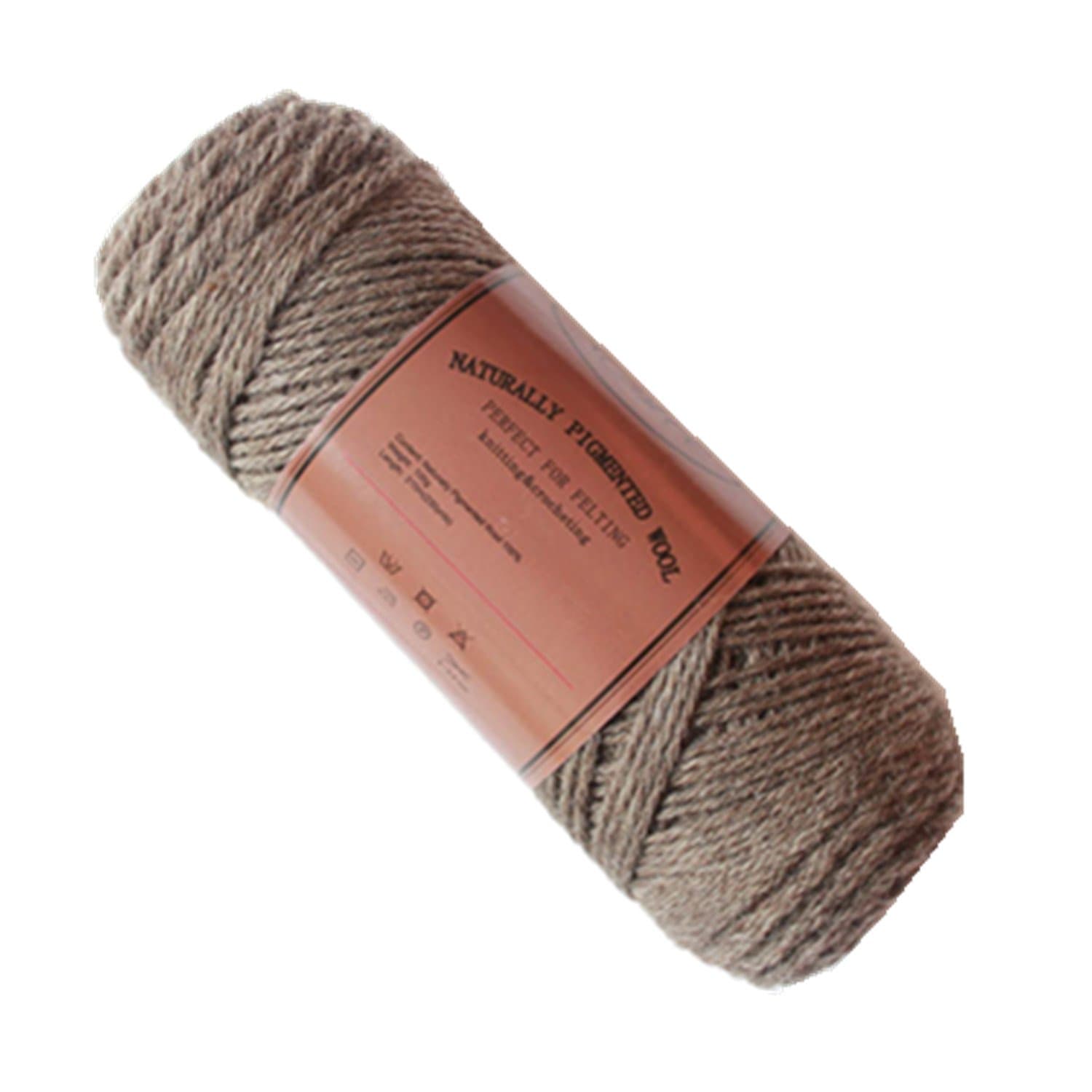 One Skein Luxurious 100% Pure Thick Warm Alpaca Wool Hand Knitting Yarn 100g;Camel
