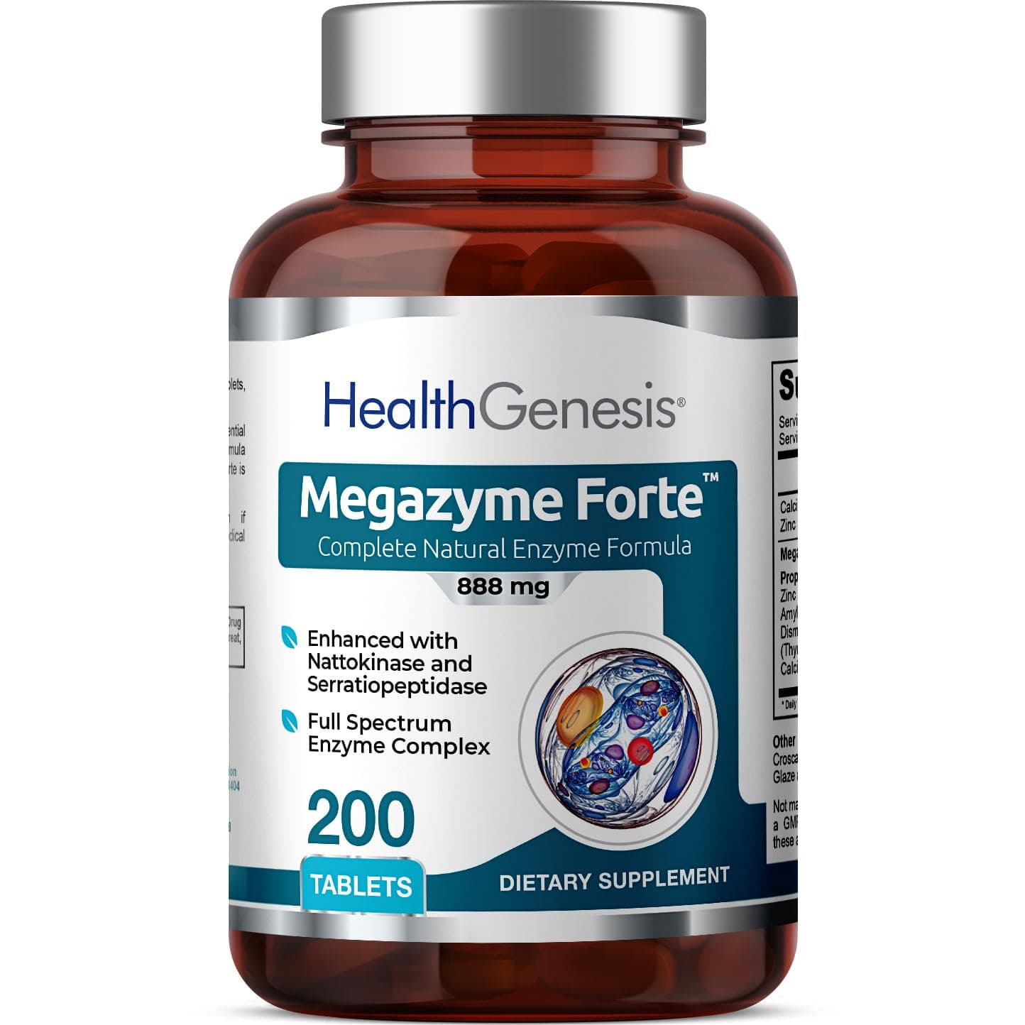 Megazyme Forte +Plus 200 Tabs - Improved Formula - ZYME48