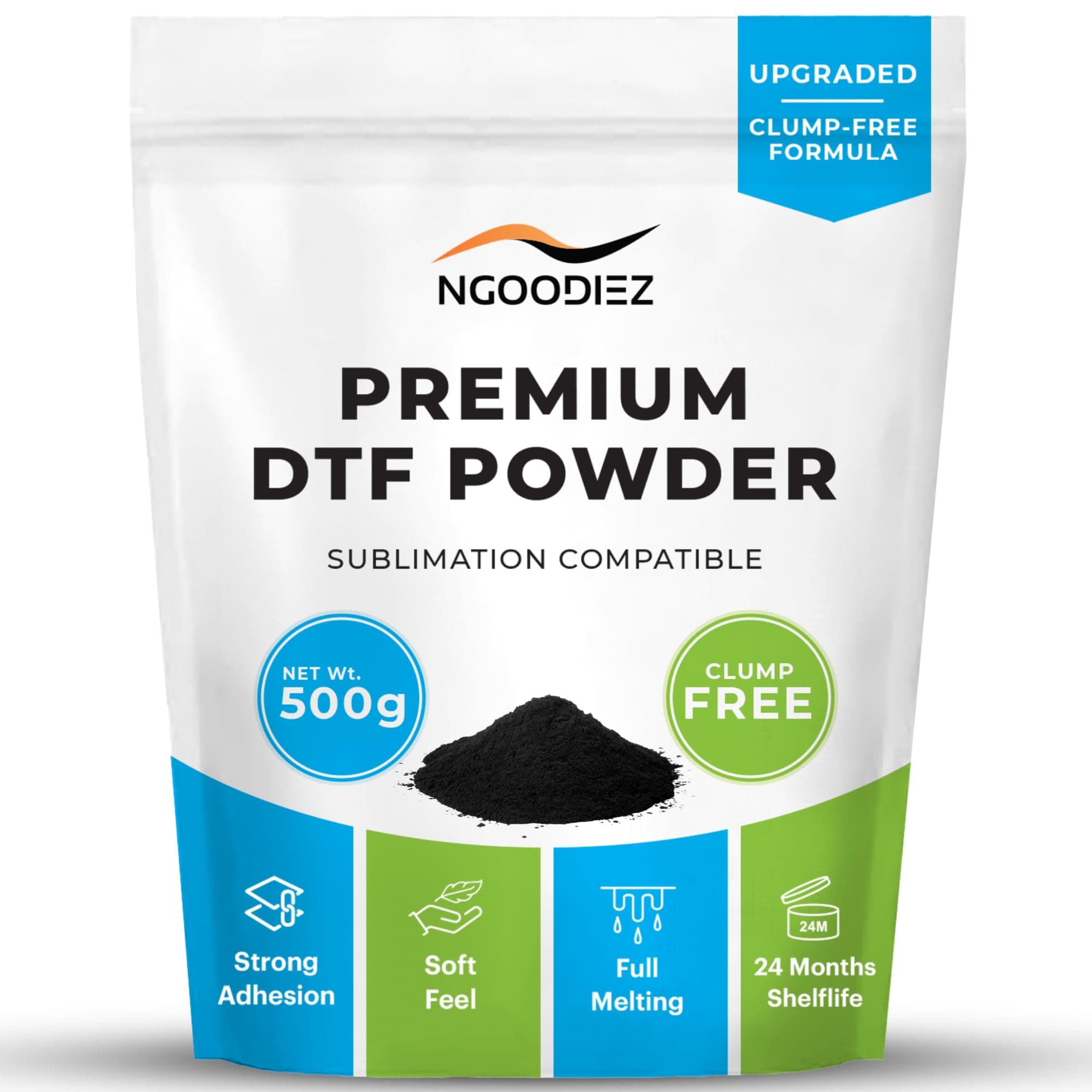 NGOODIEZ DTF Powder Digital Transfer Hot Melt Adhesive DTG PreTreat Powder