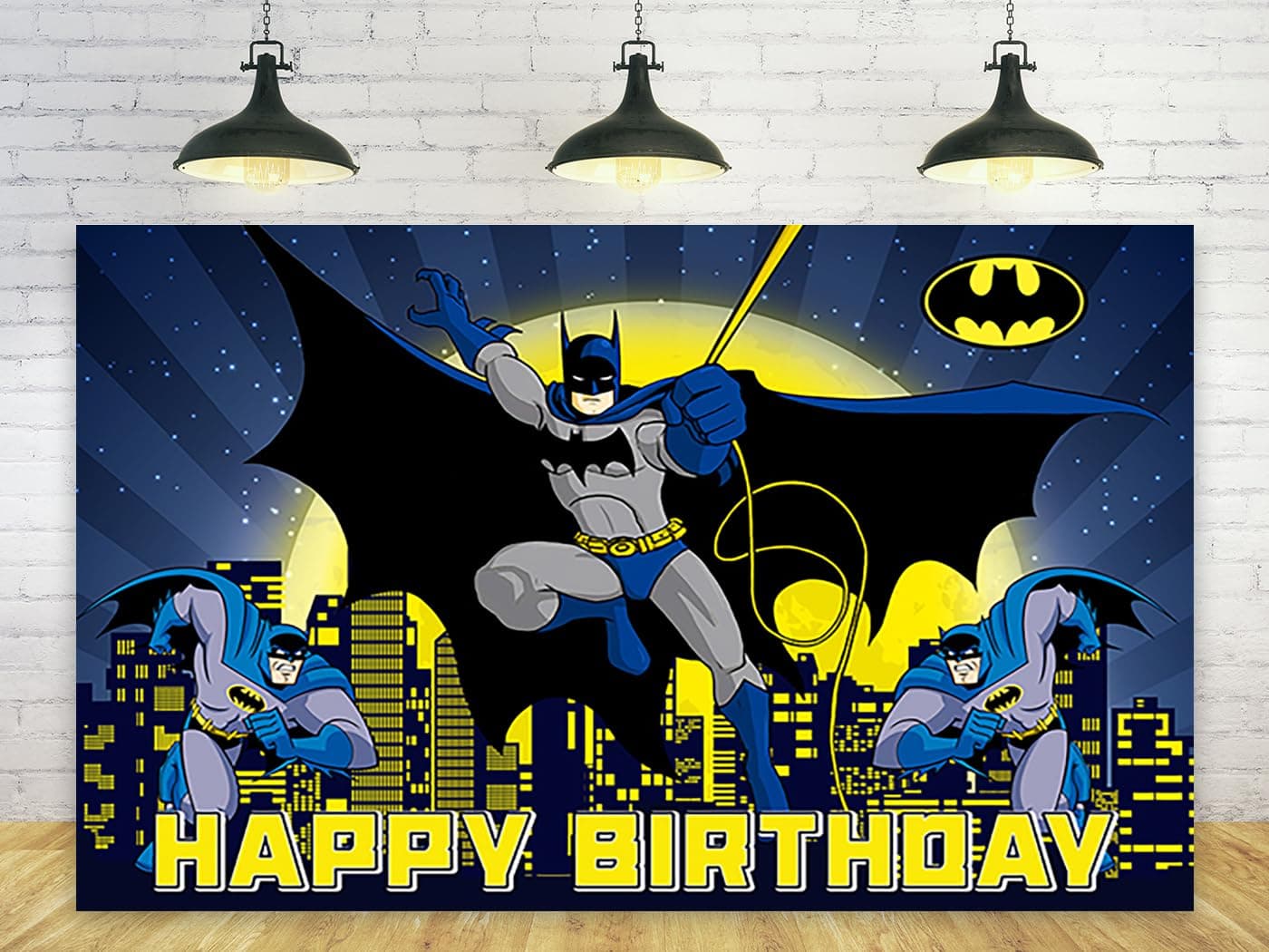 Basifoto Hero Backdrop for Birthday Party Decorations Blue Background for Baby Shower Party Cake Table Decorations Supplies Superhero Theme Banner 5x3ft