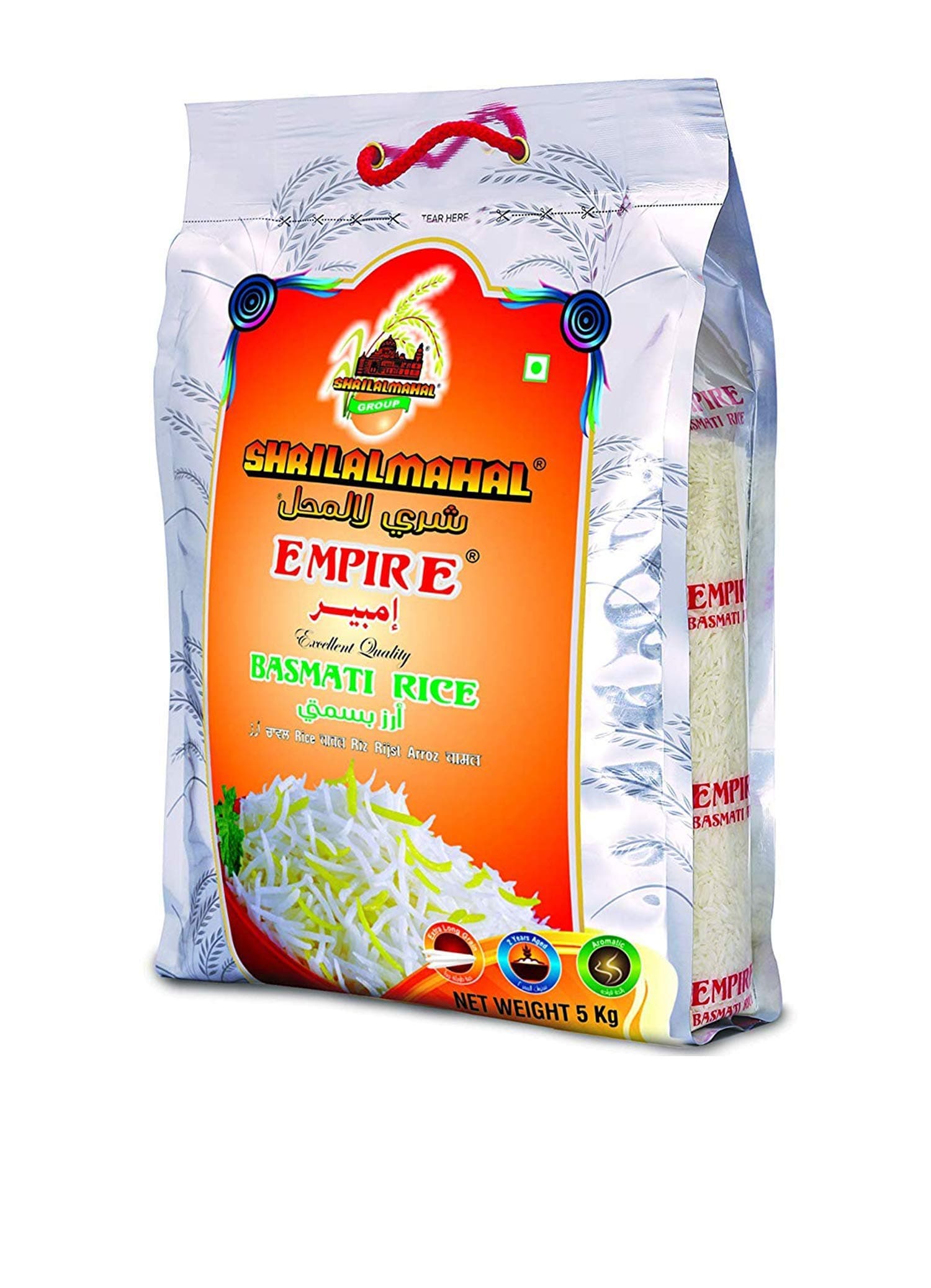 SHRILALMAHAL Empire Basmati Rice (Most Premium), 20 Kg (4 * 5Kg)