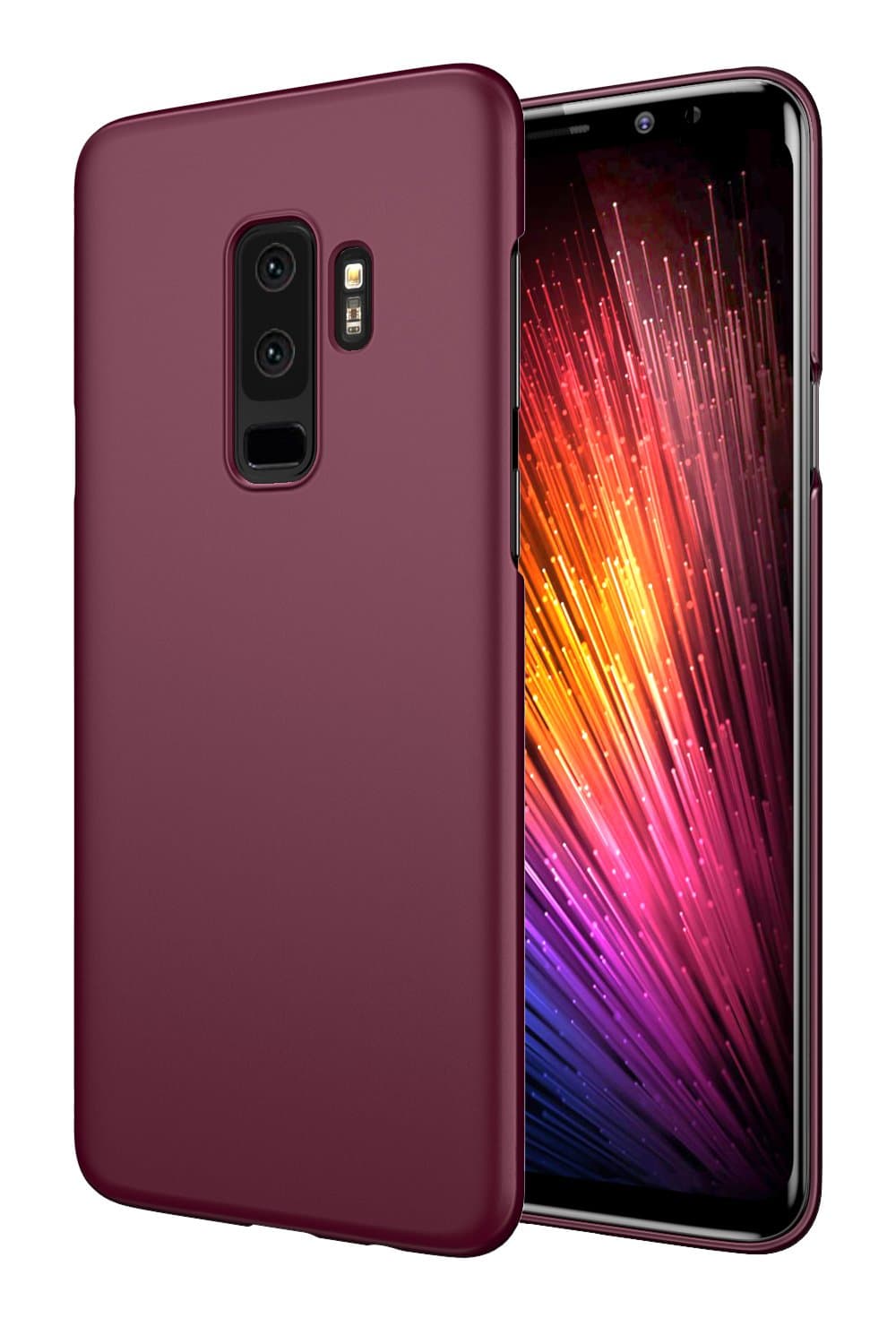 EIISSION Case for Samsung Galaxy S9 Plus Case Cover PC Hardcase Protective Case Matte Surface Slim Simple Thin Lightweight Case Bumper Compatible Samsung Galaxy S9 Plus (Purple)